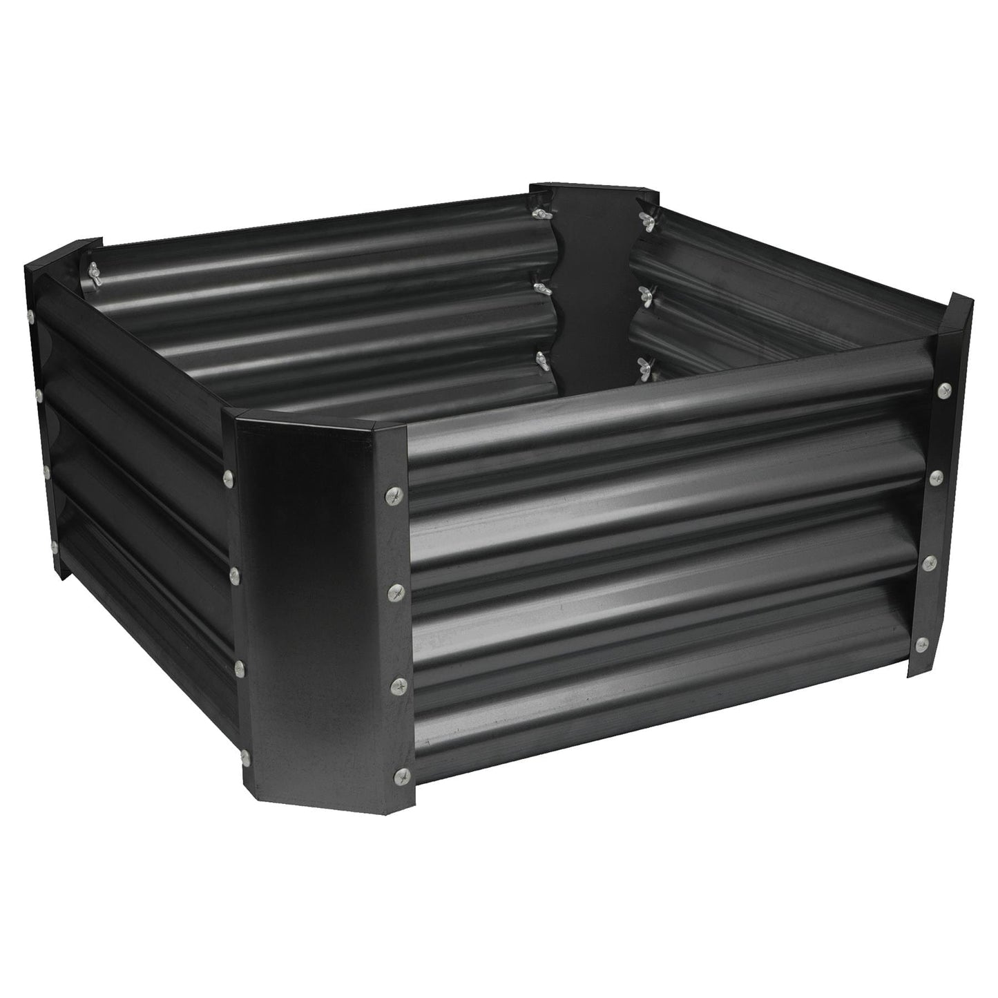 60cm x 60cm Square Galvanised Steel Raised Garden Bed
