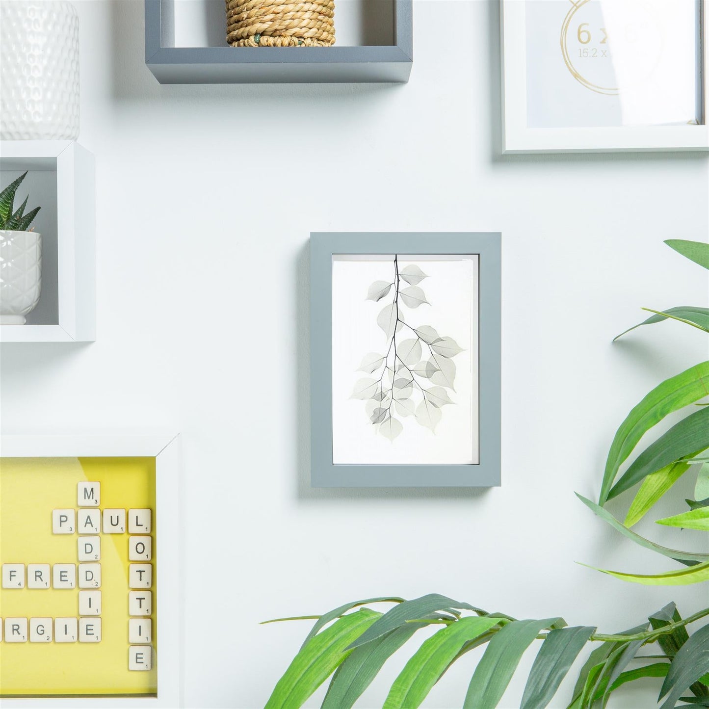Grey 5" x 7" Photo Frame with 4" x 6" Mount