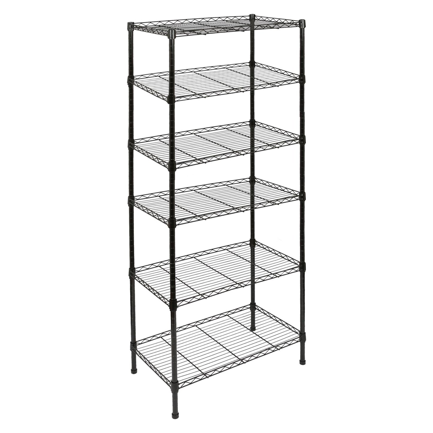 Adjustable Wire Shelving Unit - Black