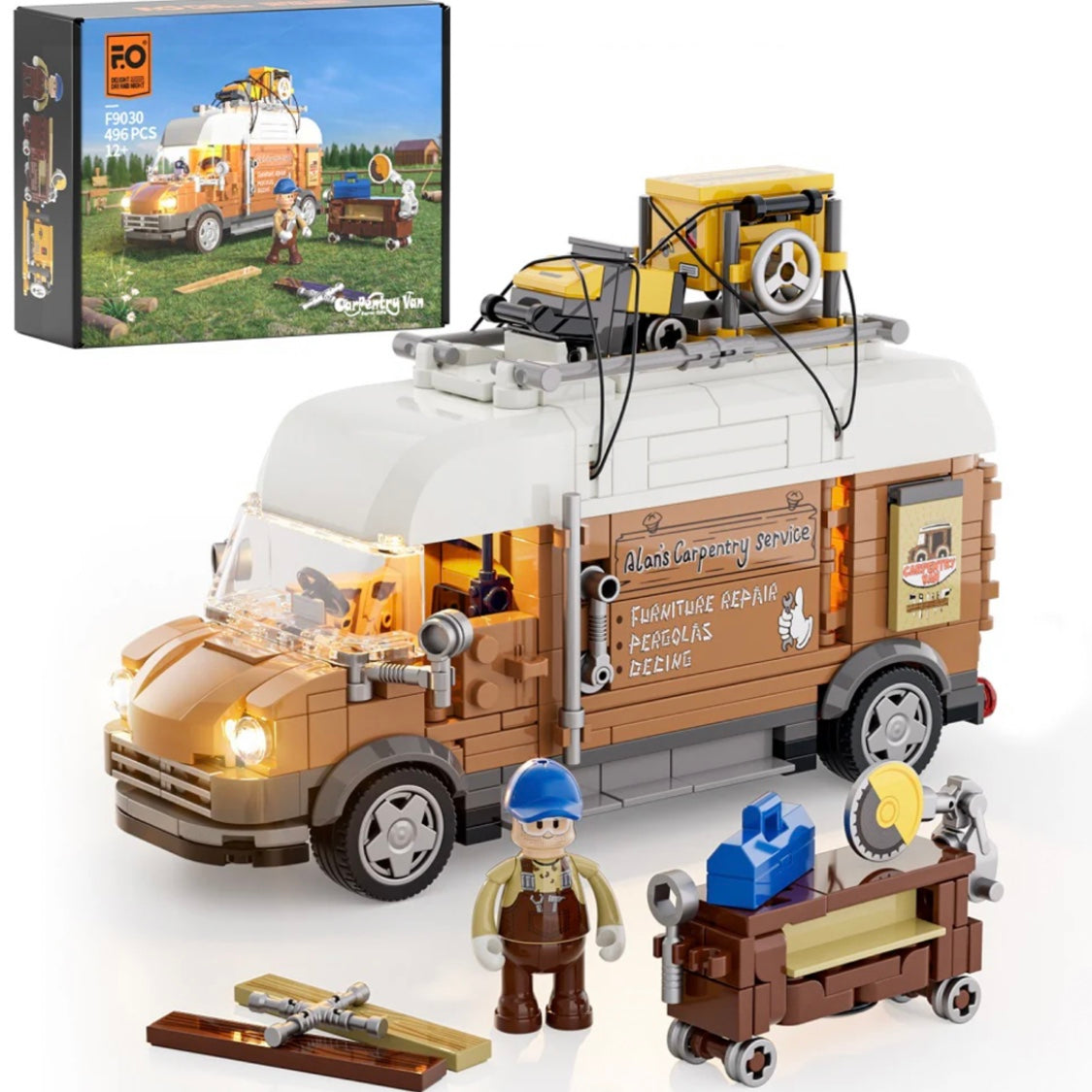LUMIBRICKS - FUNWHOLE Carpentry Van F9030