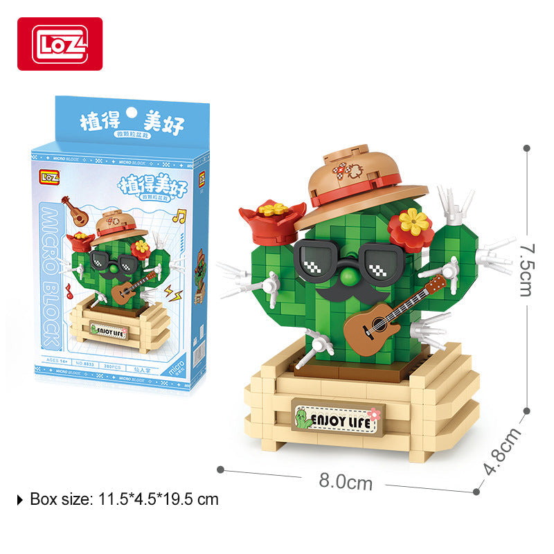 LOZ Moustache Cactus 8833