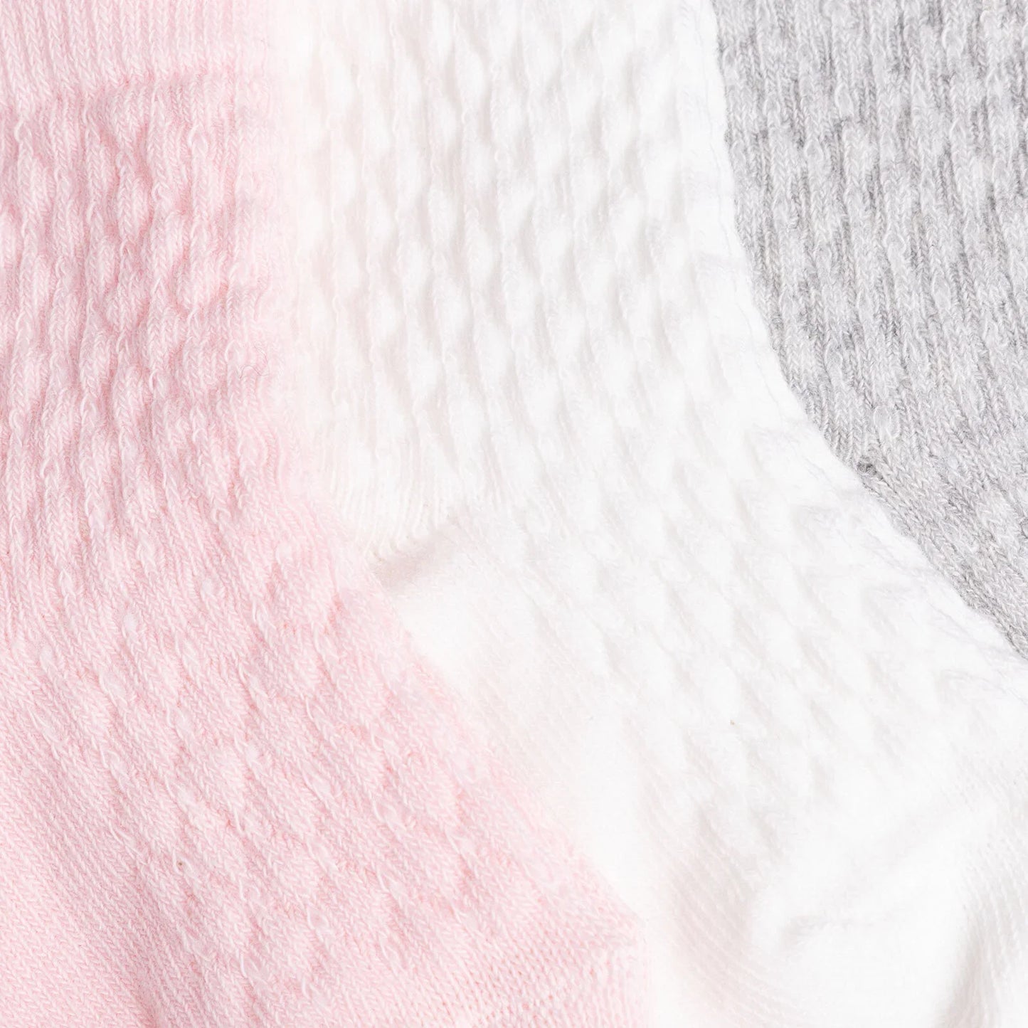 HelloBaby Girl Baby Socks 3 Pack - Light Pink