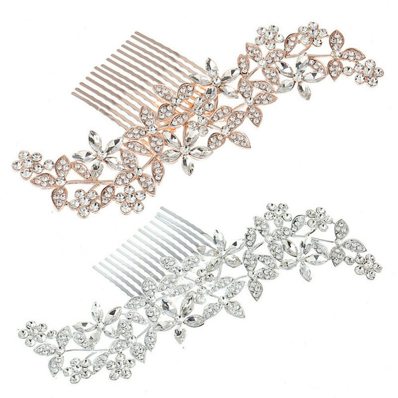 Bridal Jewellery Wedding Hair Clip With Drill