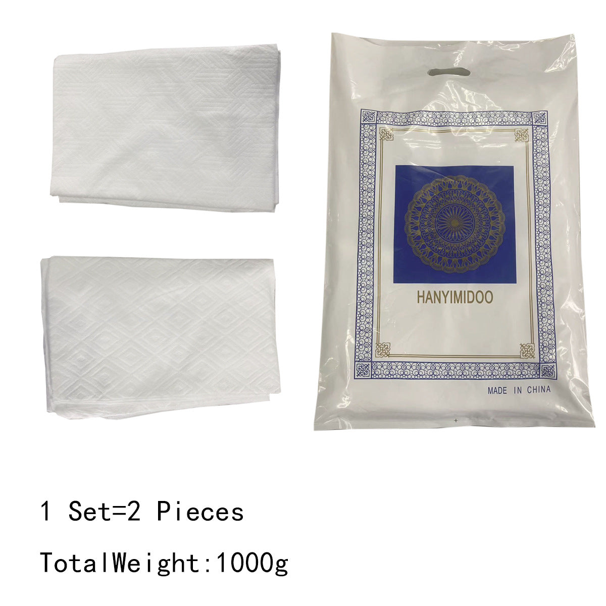 Arab Men's Pilgrimage Two-Piece Set - Worship Scarf & Suit