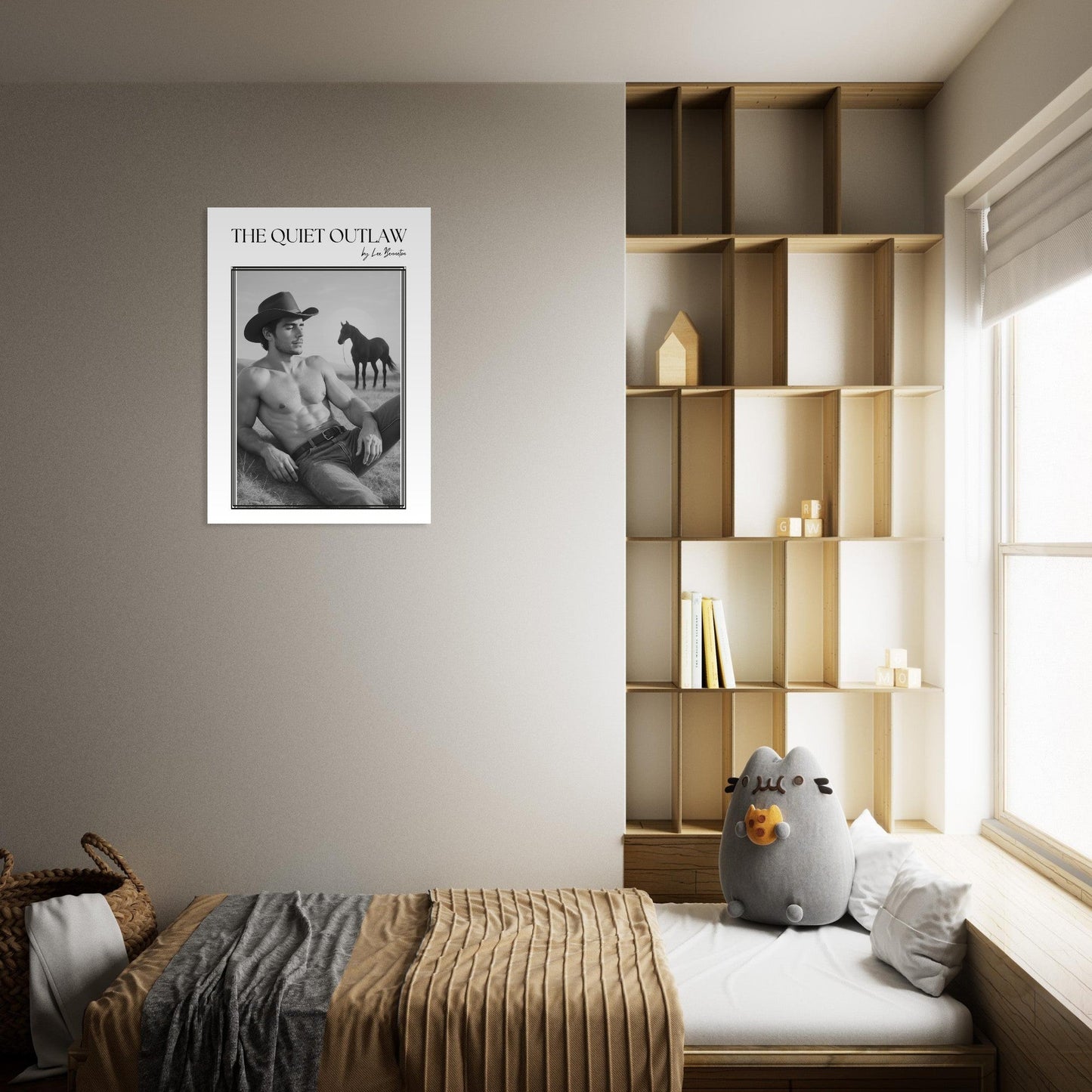 80s Western Cowboy Wall Art - The Quiet Outlaw