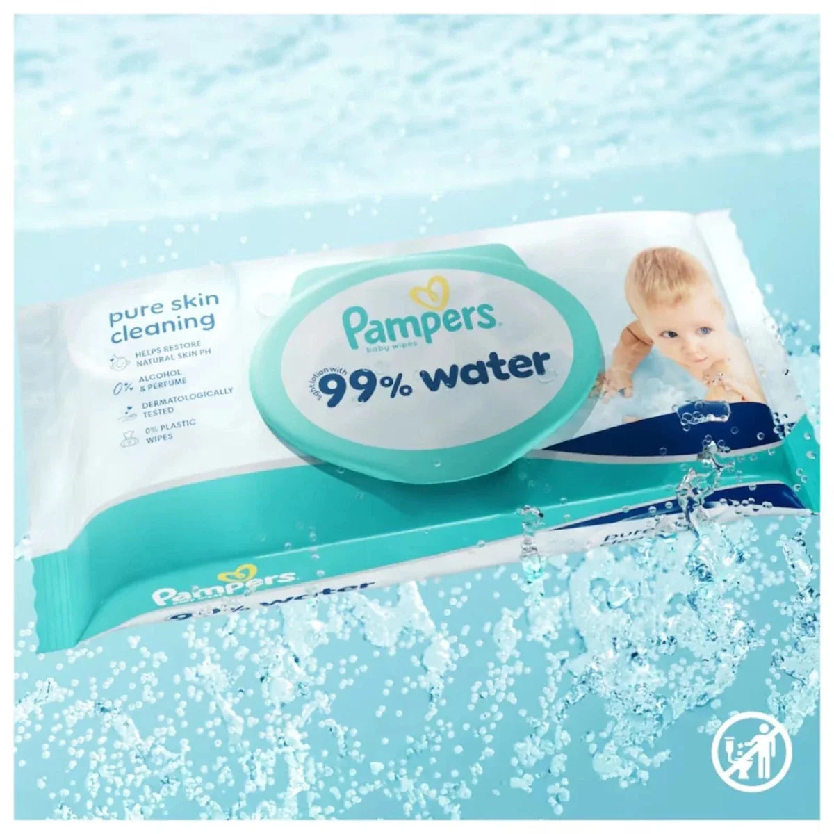 Pampers Baby Water Wipes 4x60 pcs
