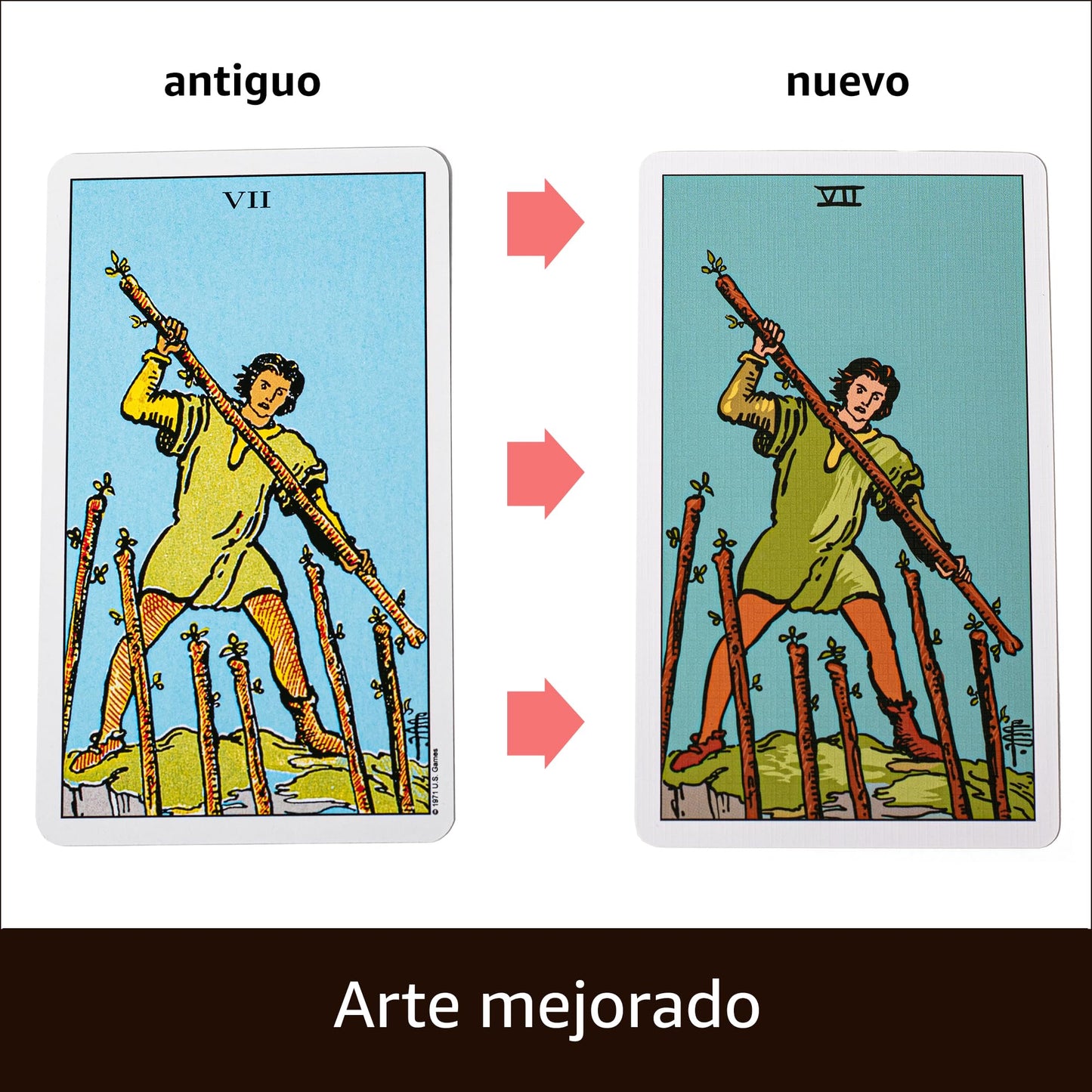 Da Brigh The Original Tarot Deck – 78 Cards, Linen Finish, 86-Page Guide (Spanish Edition)
