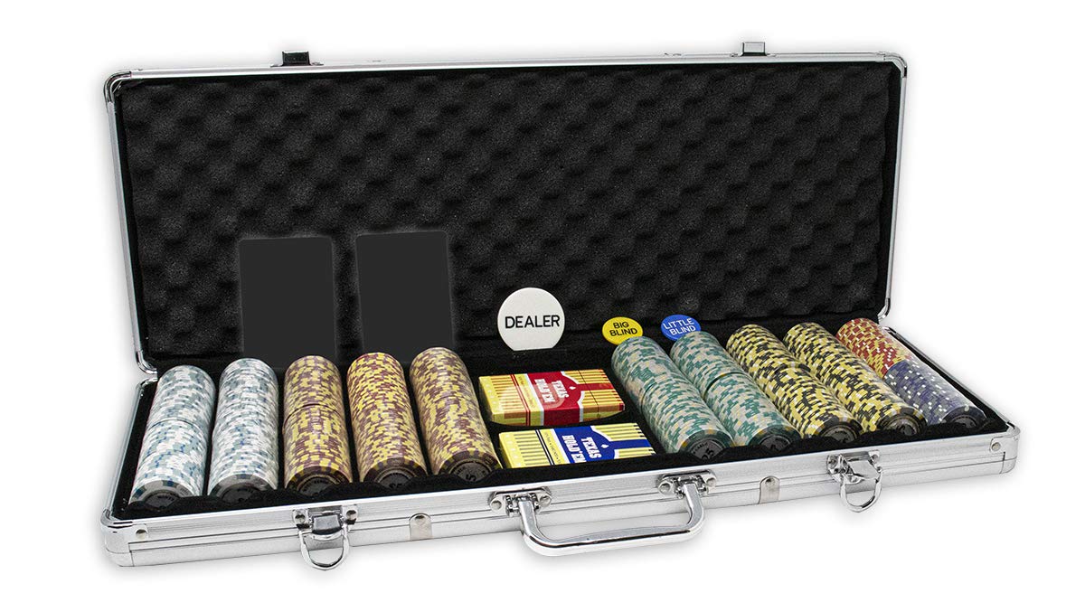 DA VINCI Monte Carlo Poker Club Set – 500x 14g 3-Tone Chips + Aluminum Case