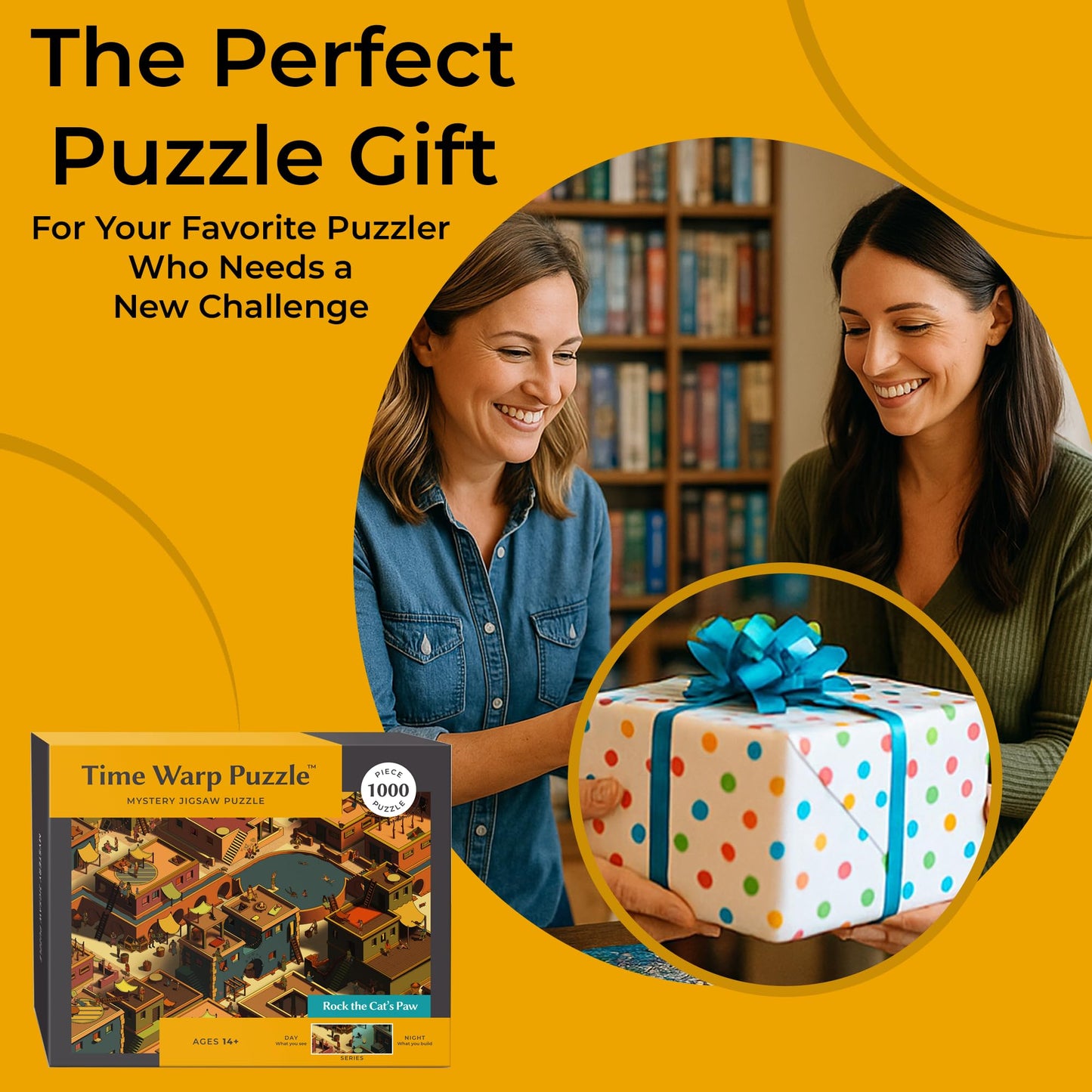 Time Warp Puzzle Series 1: Day to Night Hidden Scene – 1000-Piece Jigsaw by da Vinci's Room