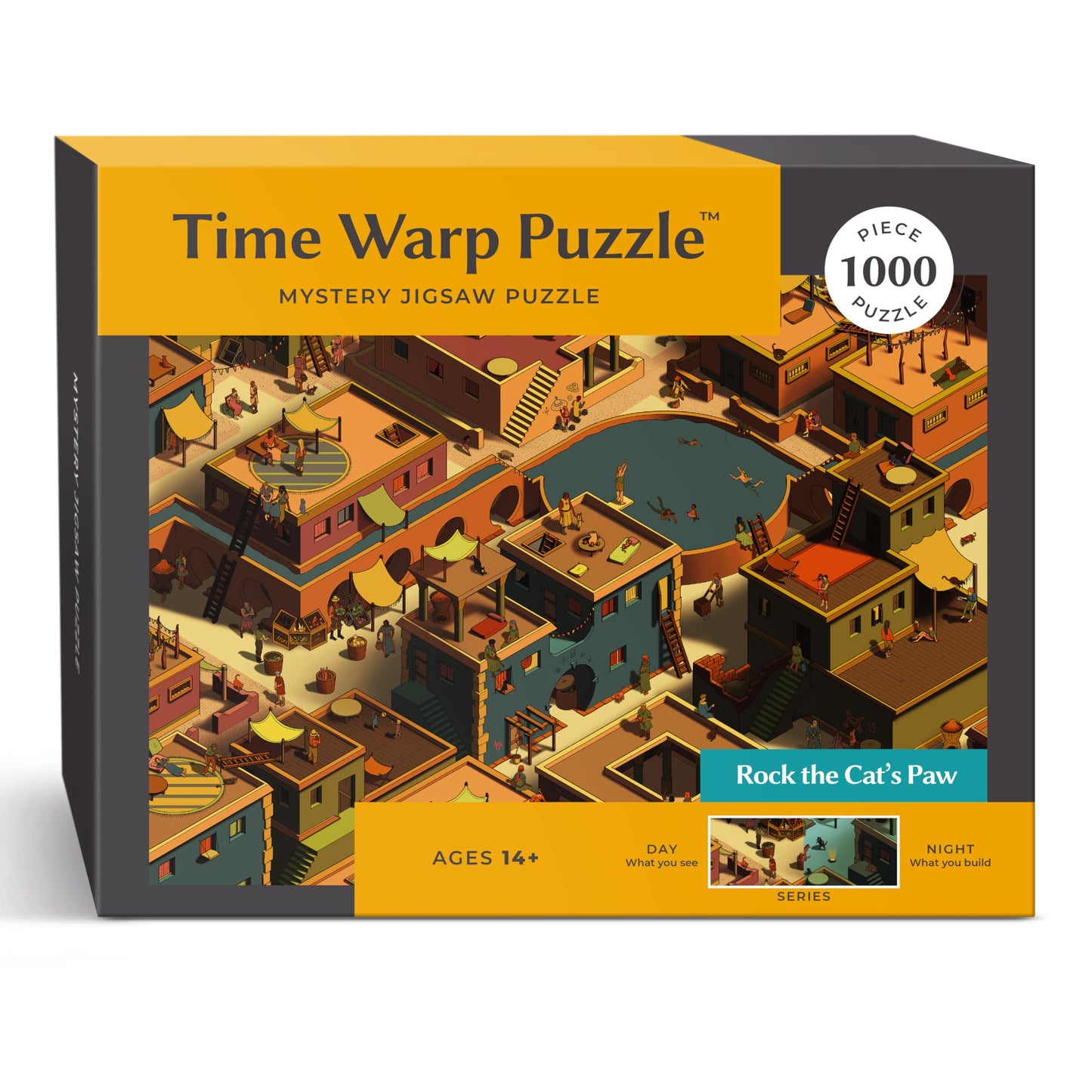Time Warp Puzzle Series 1: Day to Night Hidden Scene – 1000-Piece Jigsaw by da Vinci's Room