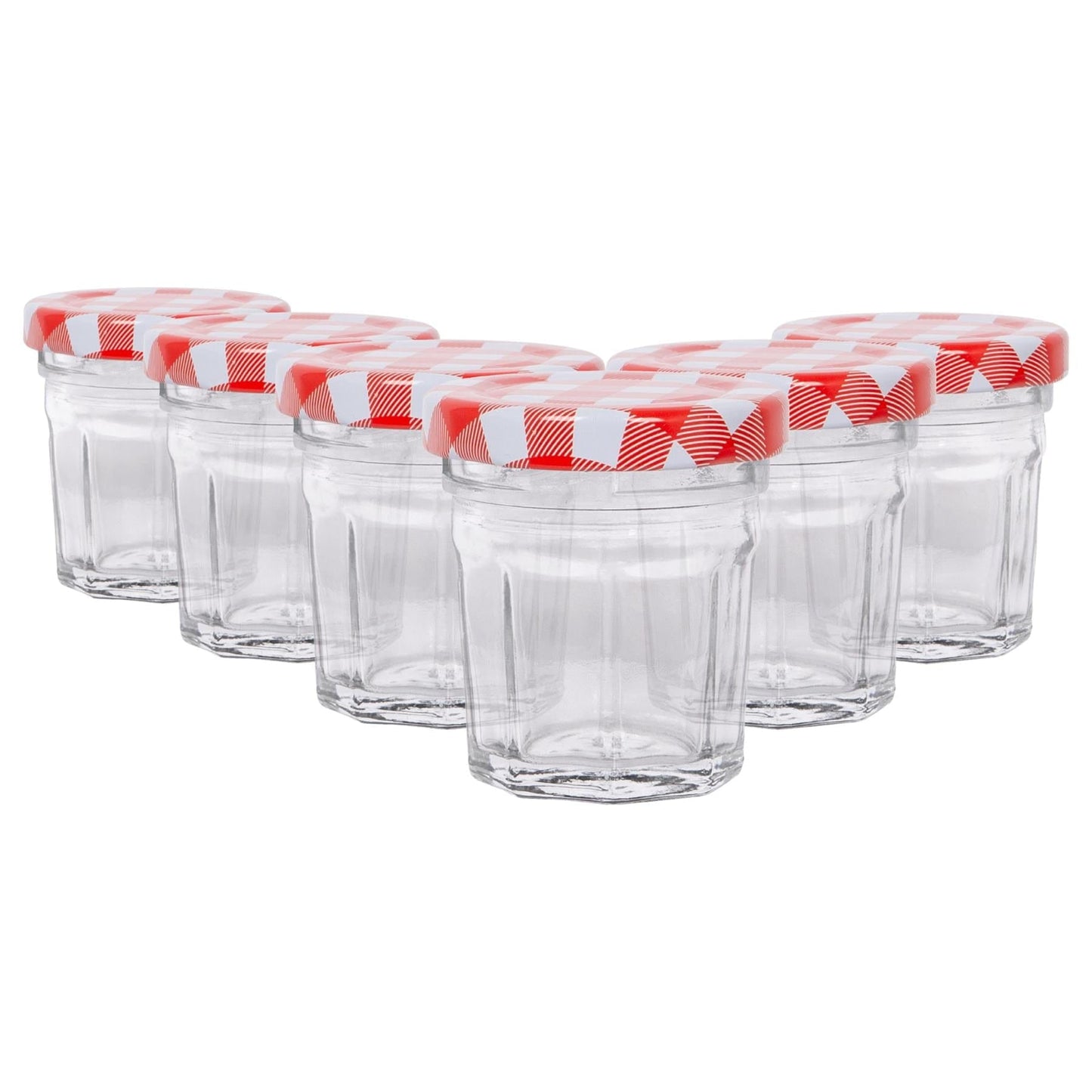 30ml Glass Jam Jars with Lids - Pack of 6