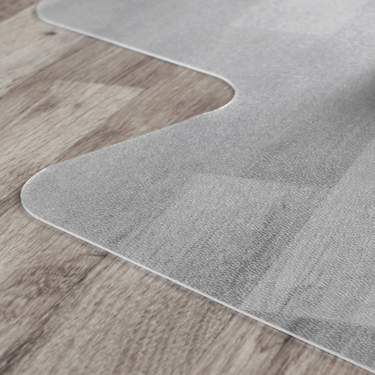 Advantagemat PVC Chair Mat for Hard Floors. Rectangular with Lip - 90 x 120cm