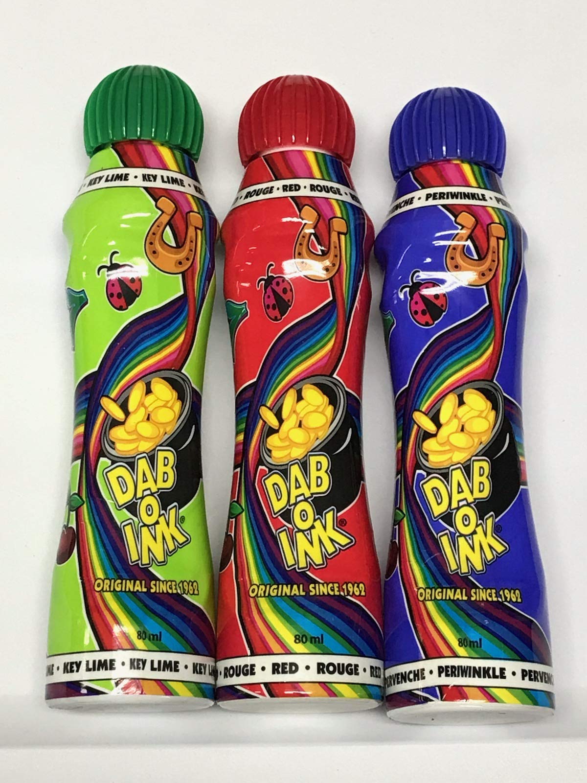 Dab-O-Ink Variety Pack 3oz (12 Pack) – Colorful Bingo Daubers by Dab-O-Ink | Made in USA