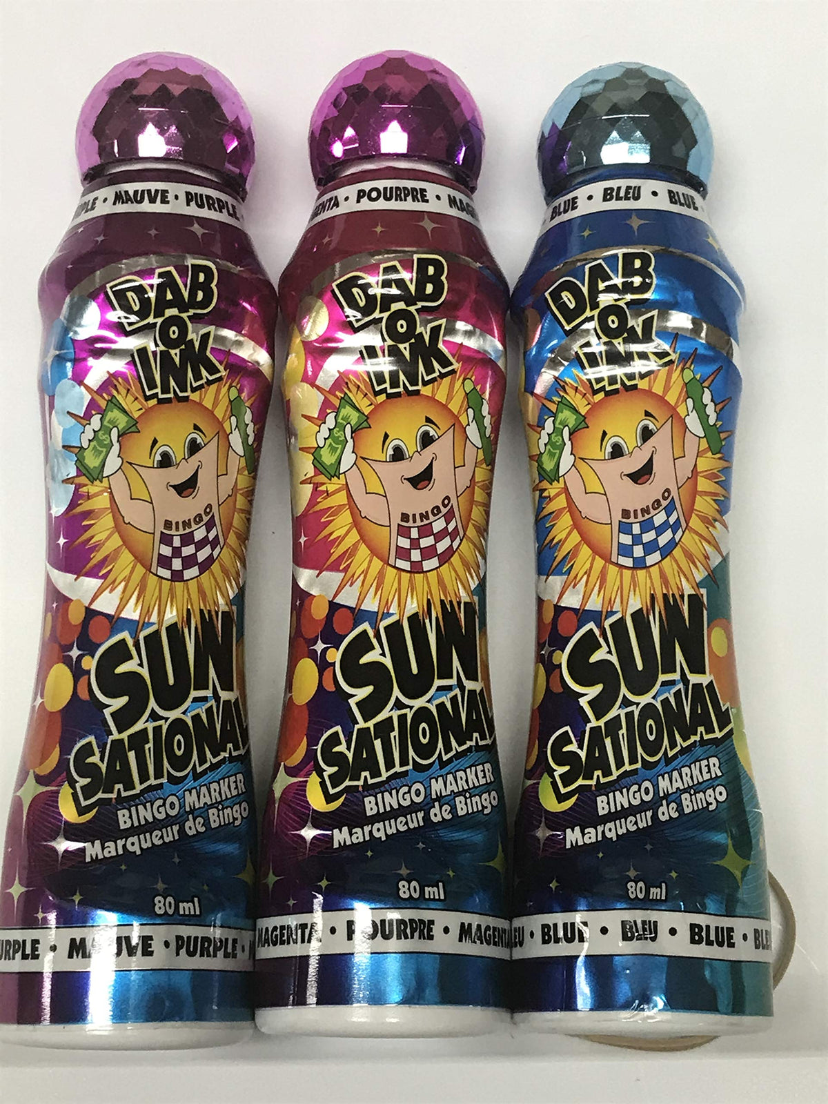 Dab-O-Ink Variety Pack 3oz (12 Pack) – Colorful Bingo Daubers by Dab-O-Ink | Made in USA