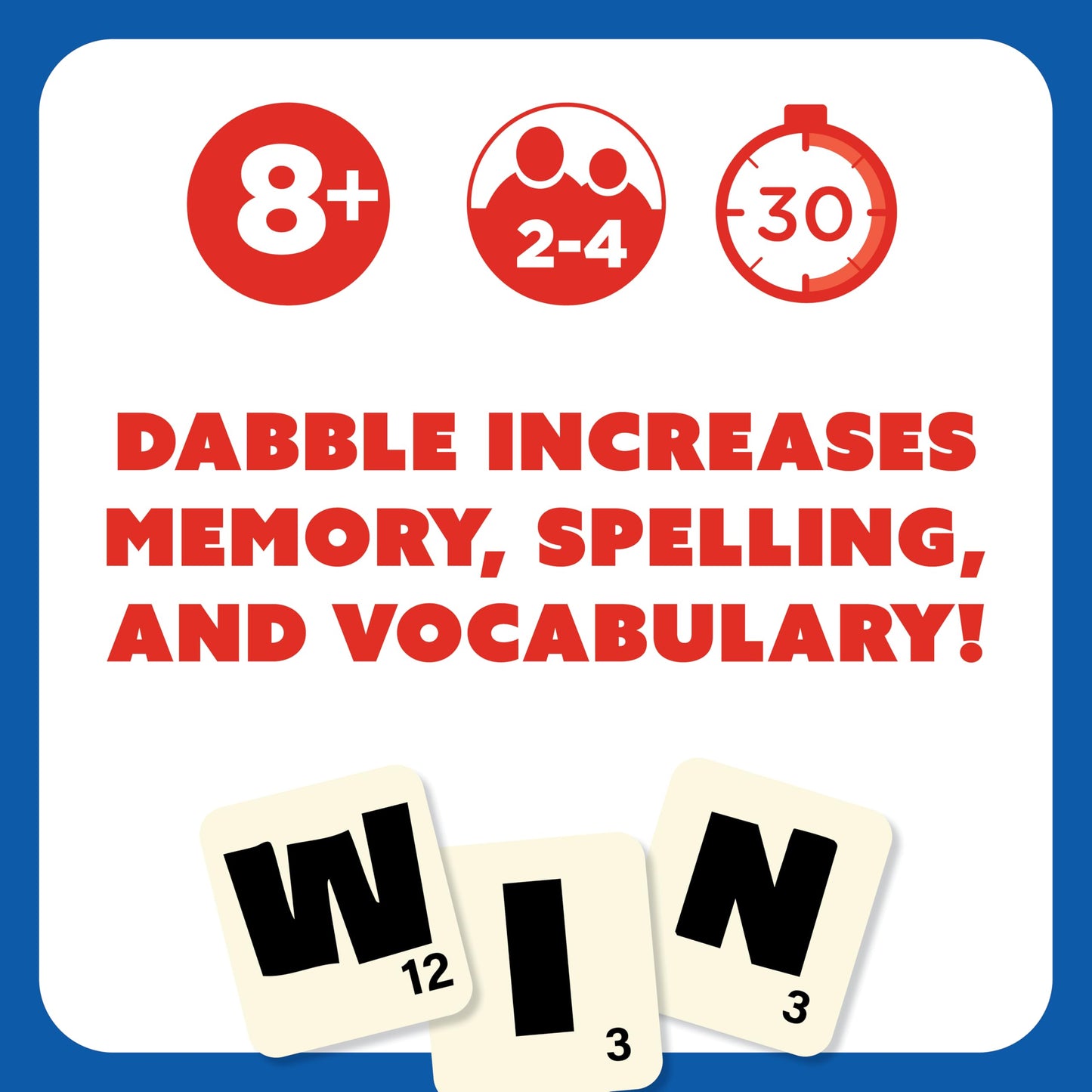 Dabble Word Game | Fast-Paced Family Spelling & Vocabulary Builder | Award-Winning