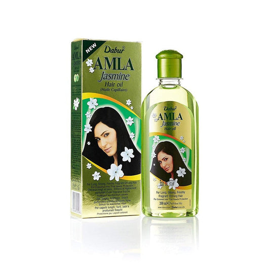 Dabur Amla Jasmine Hair Oil for Strong, Shiny & Fragrant Hair - All Hair Types - 200ml/6.76 fl oz