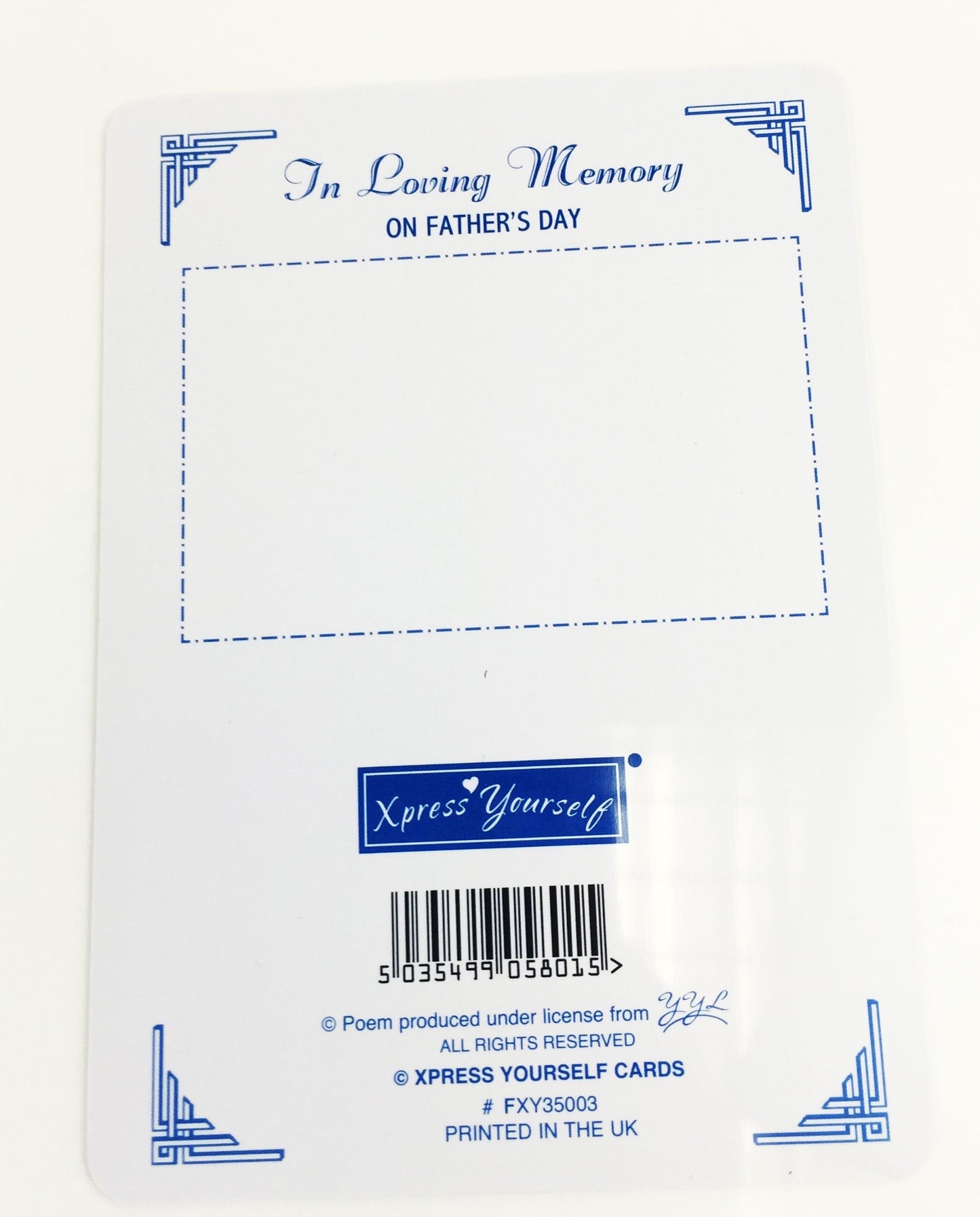 In Loving Memory - For A Precious Young Son - Grave/Graveside Memorial Card