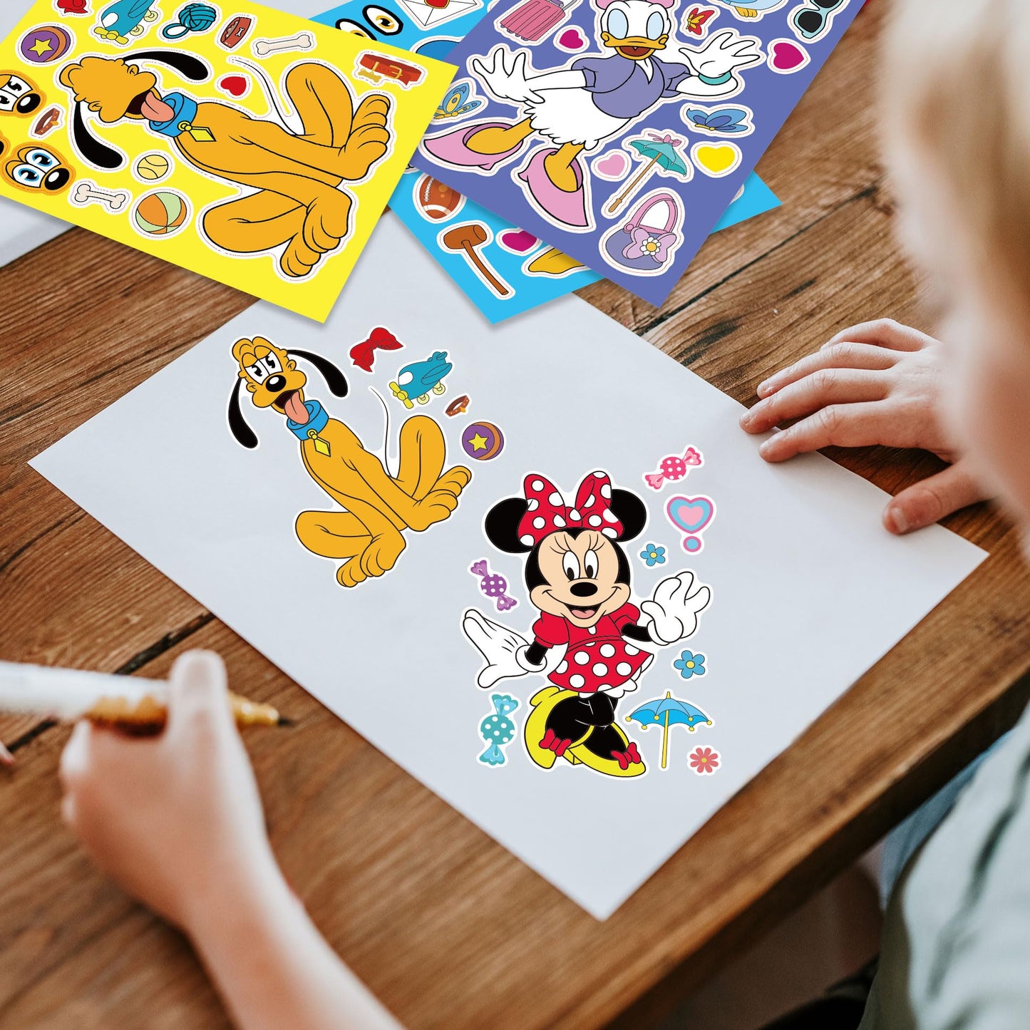 DaeSichi Make-a-face Sticker Sheets – 24 DIY Face Stickers for Parties, Decor & Gifts