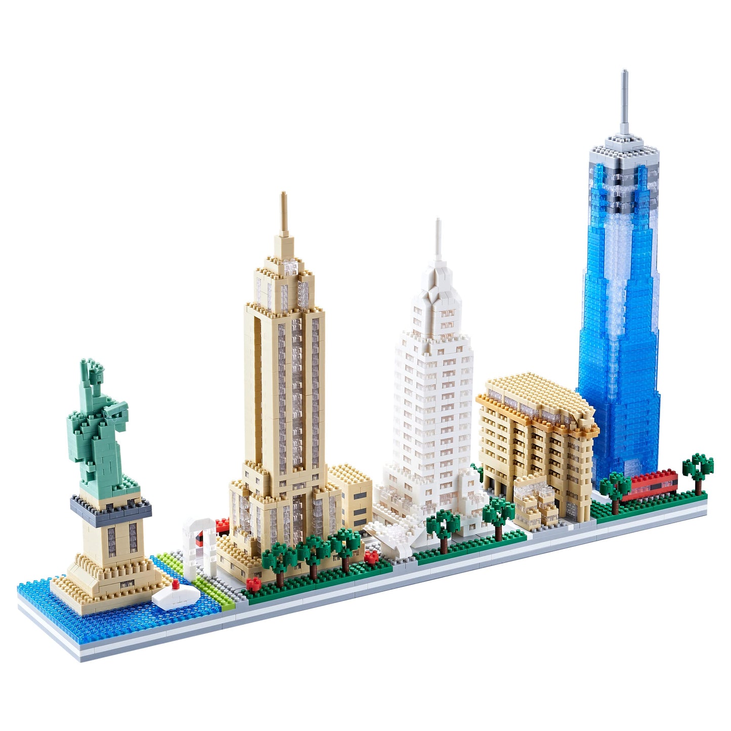 DAFDAG New York Skyline Micro Building Block Set (3452 PCS) – Home & Office Decor, Creative Gift