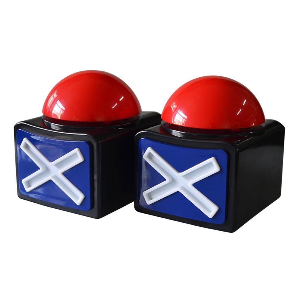 DAFEN Game Answer Buzzer – 2-Pack Lighted Buzzers for Trivia, Quiz Nights & Family Games