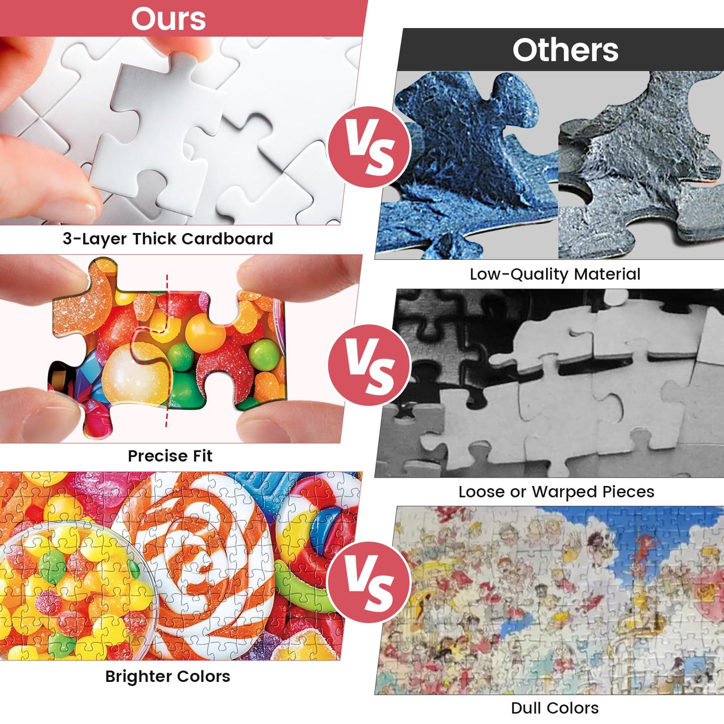 DAGIRT 500 Piece Candy Puzzle for Adults – Colorful, Relaxing Jigsaw for Family & Friends