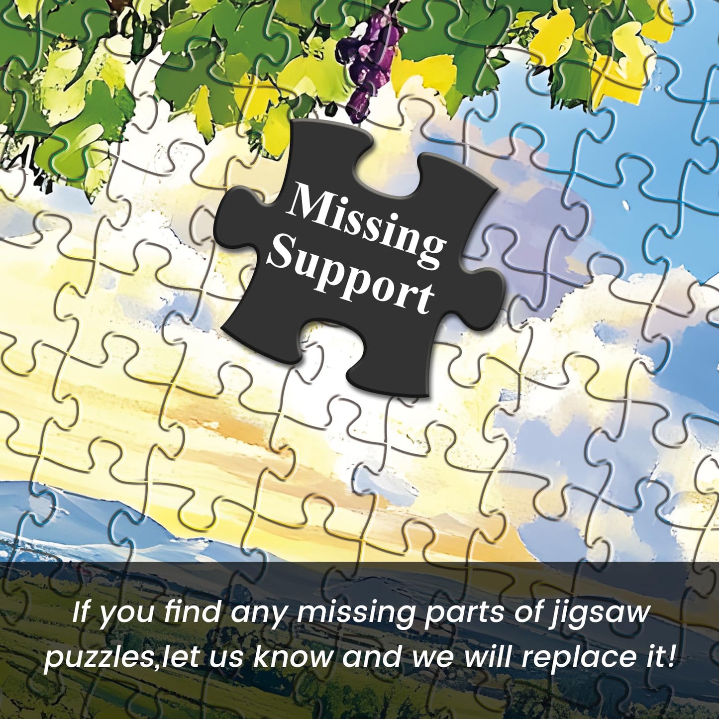 DAGIRT 500-Piece Jigsaw Puzzle for Adults | Natural Wine Estate Vineyard Puzzle 20.5 x 15 Inches