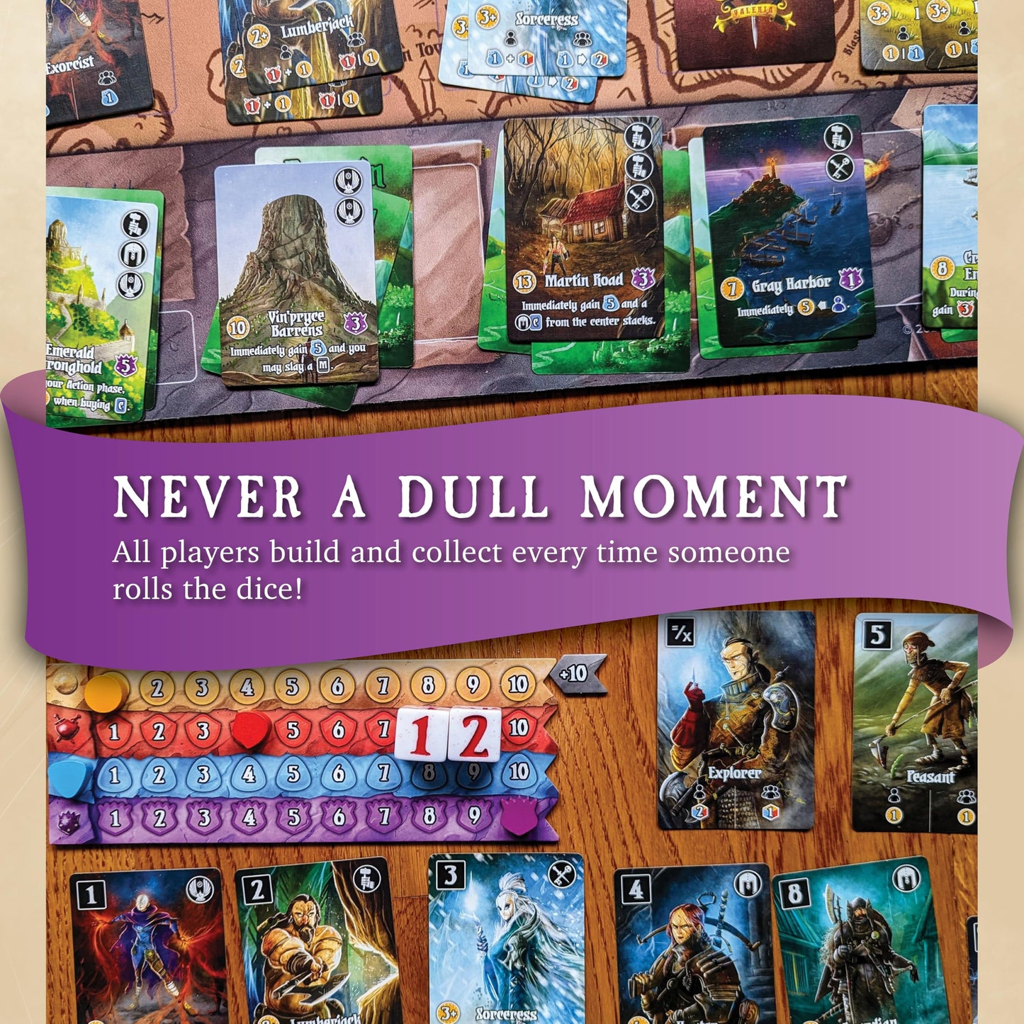 Daily Magic Games: Valeria Card Kingdoms — Strategy & Dice Activation (1-5 Players)