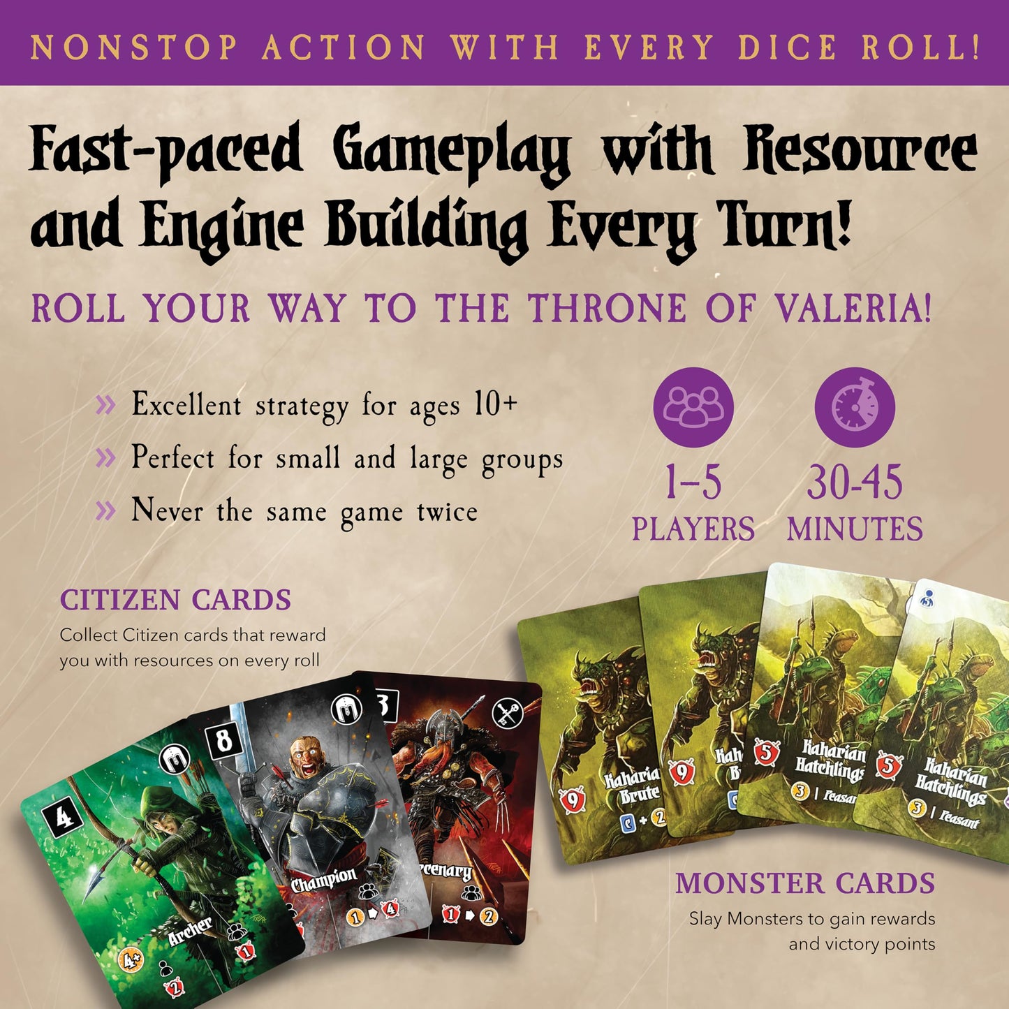 Daily Magic Games: Valeria Card Kingdoms — Strategy & Dice Activation (1-5 Players)