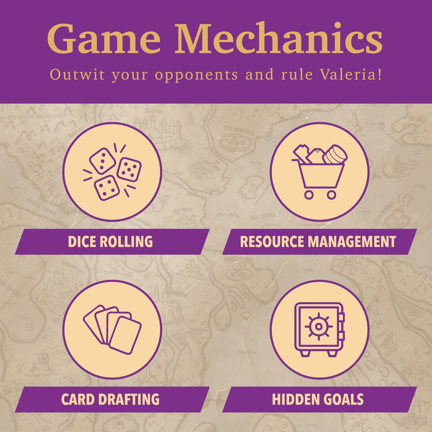 Daily Magic Games: Valeria Card Kingdoms — Strategy & Dice Activation (1-5 Players)