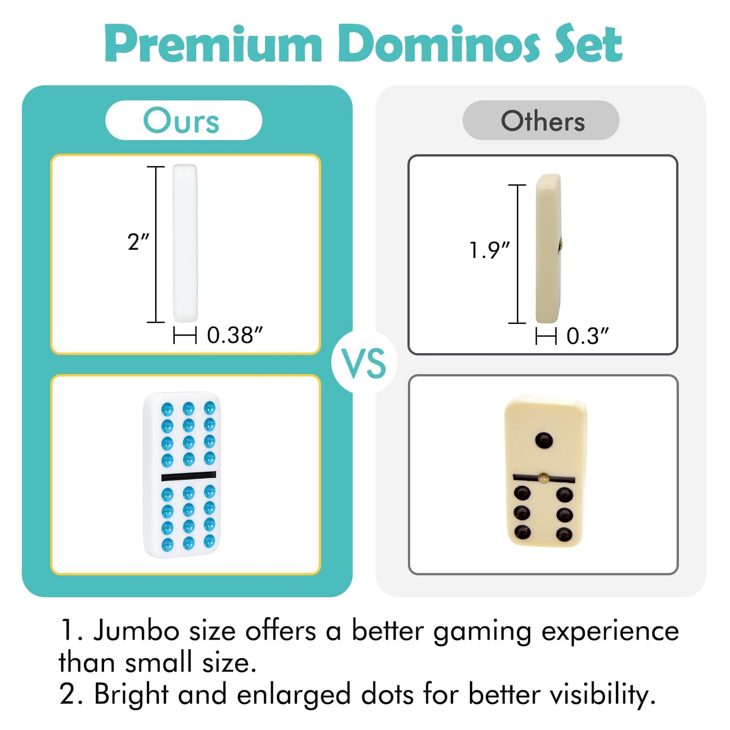 DAILYLIFE Mexican Train Dominoes Set | Double 12, 91 Tiles, Portable Aluminum Case