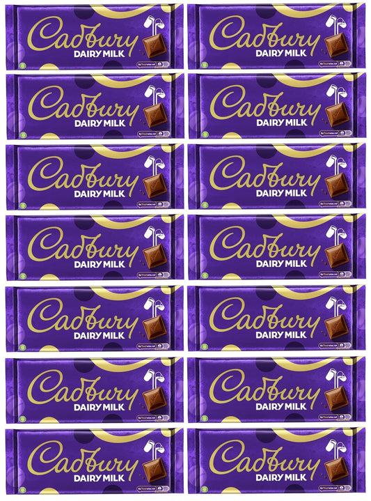 14 x Cadbury Dairy Milk Chocolate Bar Large Block - 345G