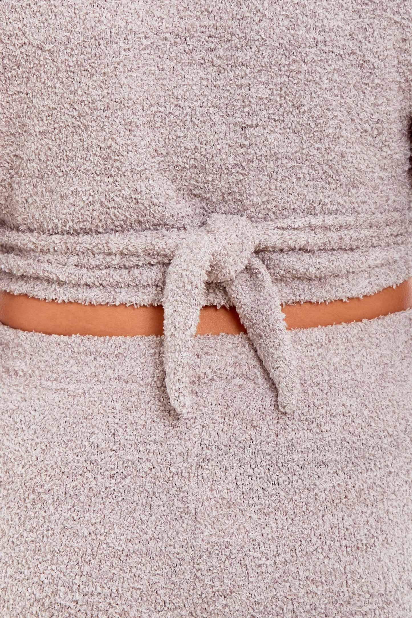 OLIVIA ROCCO Womens Teddy Fleece Loungewear Set With Wrap Top And Stretch Pants Easy-Care Super Soft Sleep Set