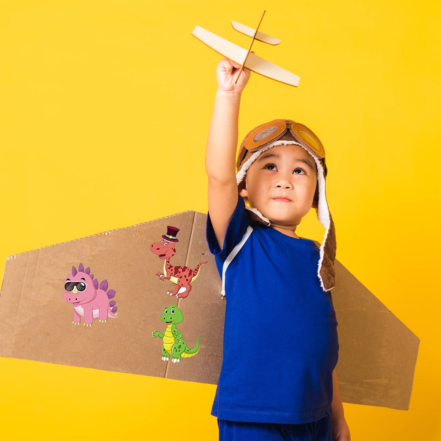 DaiUni Make Your Own Dinosaur Stickers – 24 Sheets for Kids