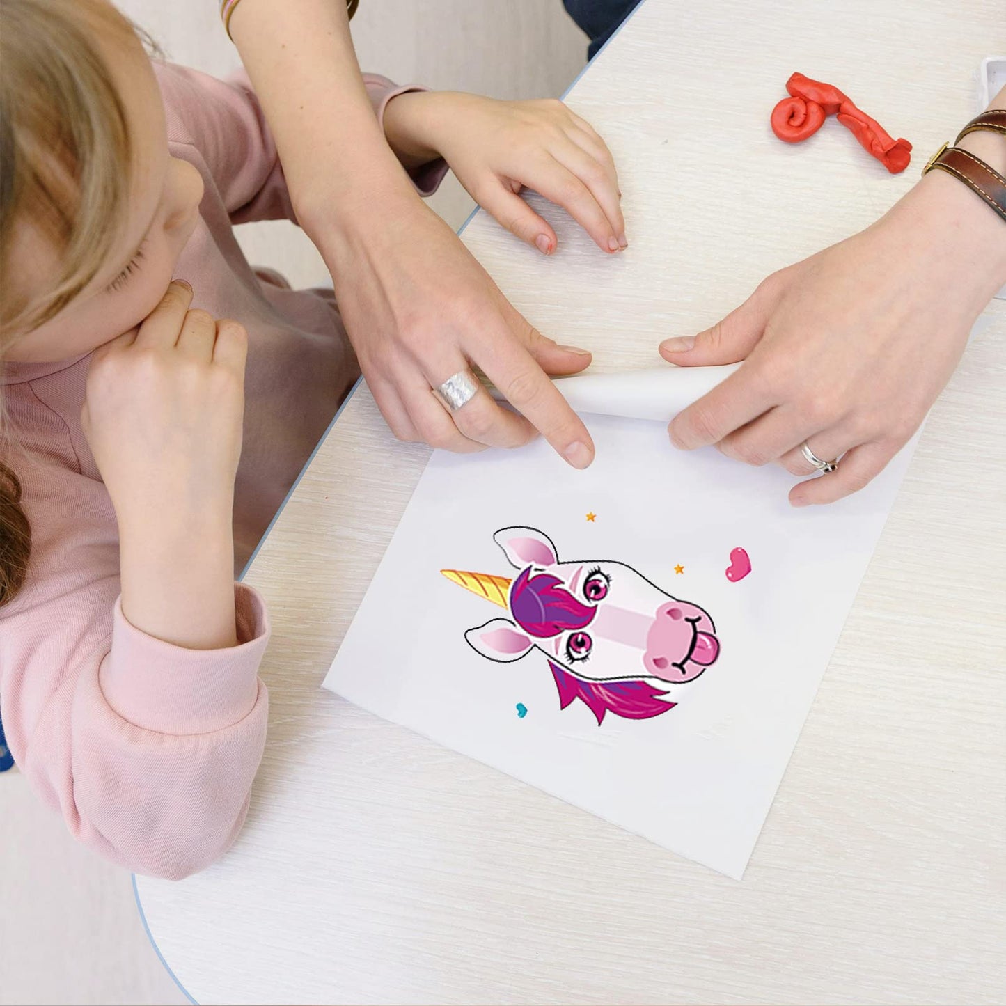DaiUni 24 Unicorn Face Sticker Sheets for Kids – Create Your Own Stickers for Crafts & Party Favors