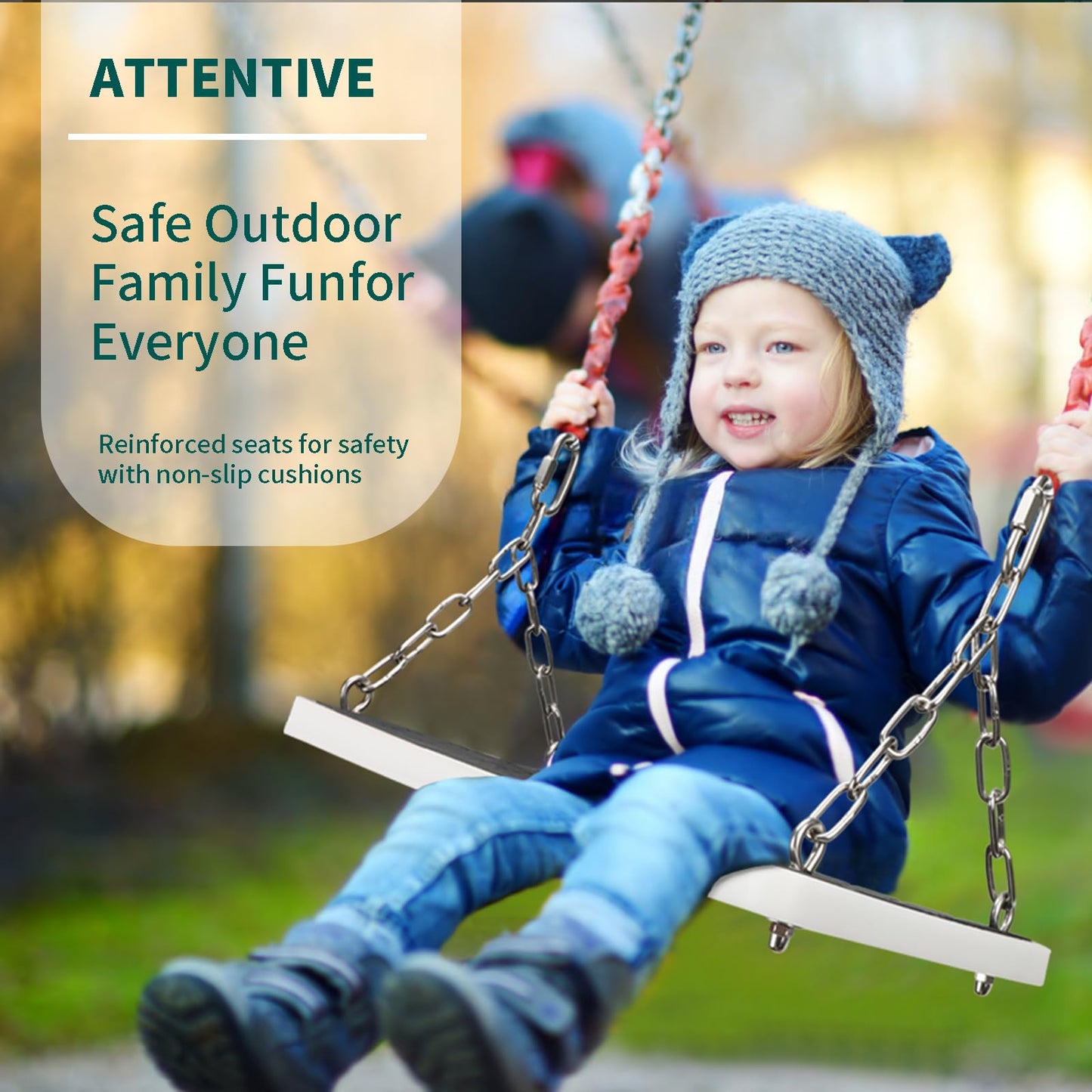 Dakzhou Heavy-Duty Swing Seat Accessories – Non-Slip for Backyard & Indoor/Outdoor Use