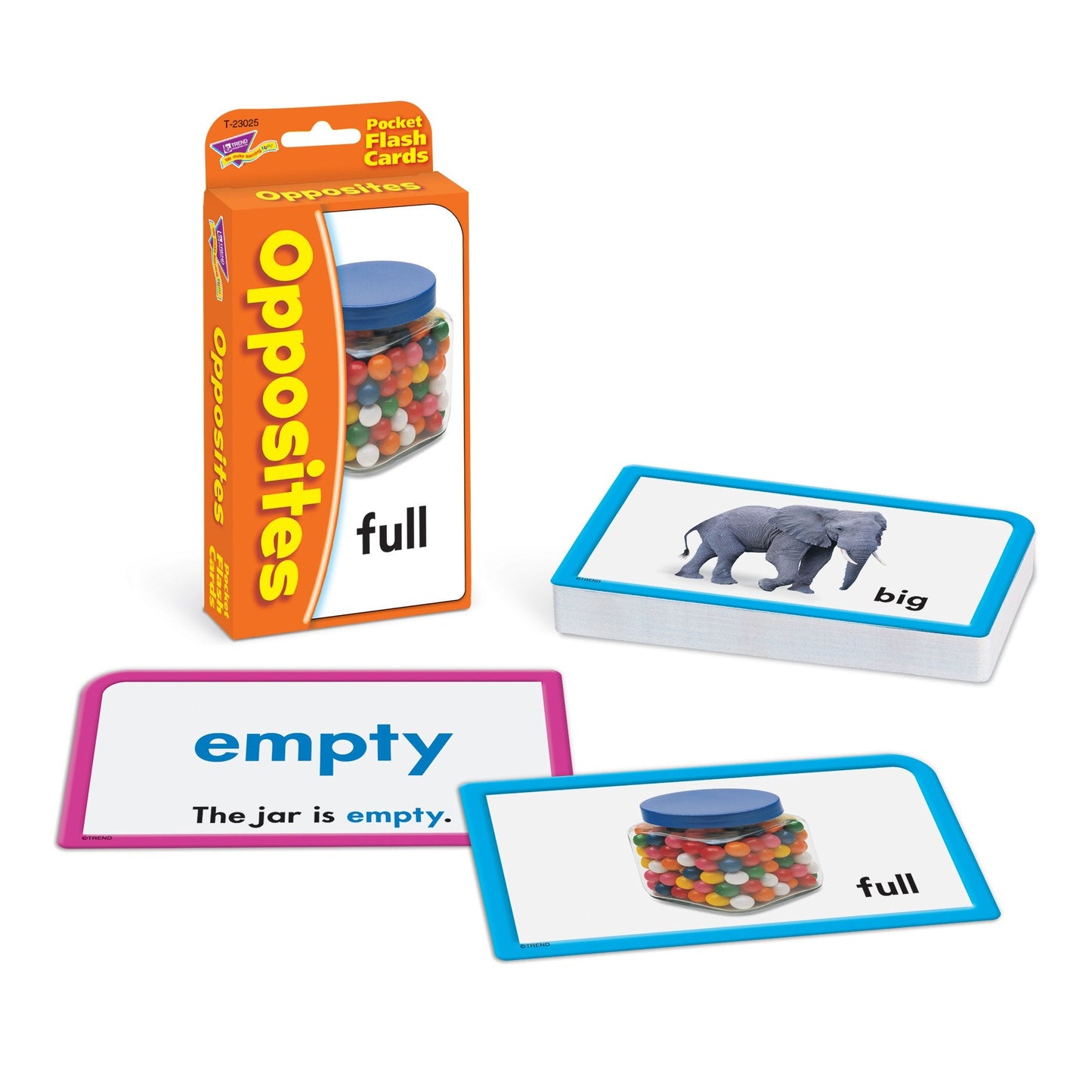 Daler Rowney Opposites Opuestos Pocket Flash Cards – 56 Two-Sided Cards for Ages 5–7