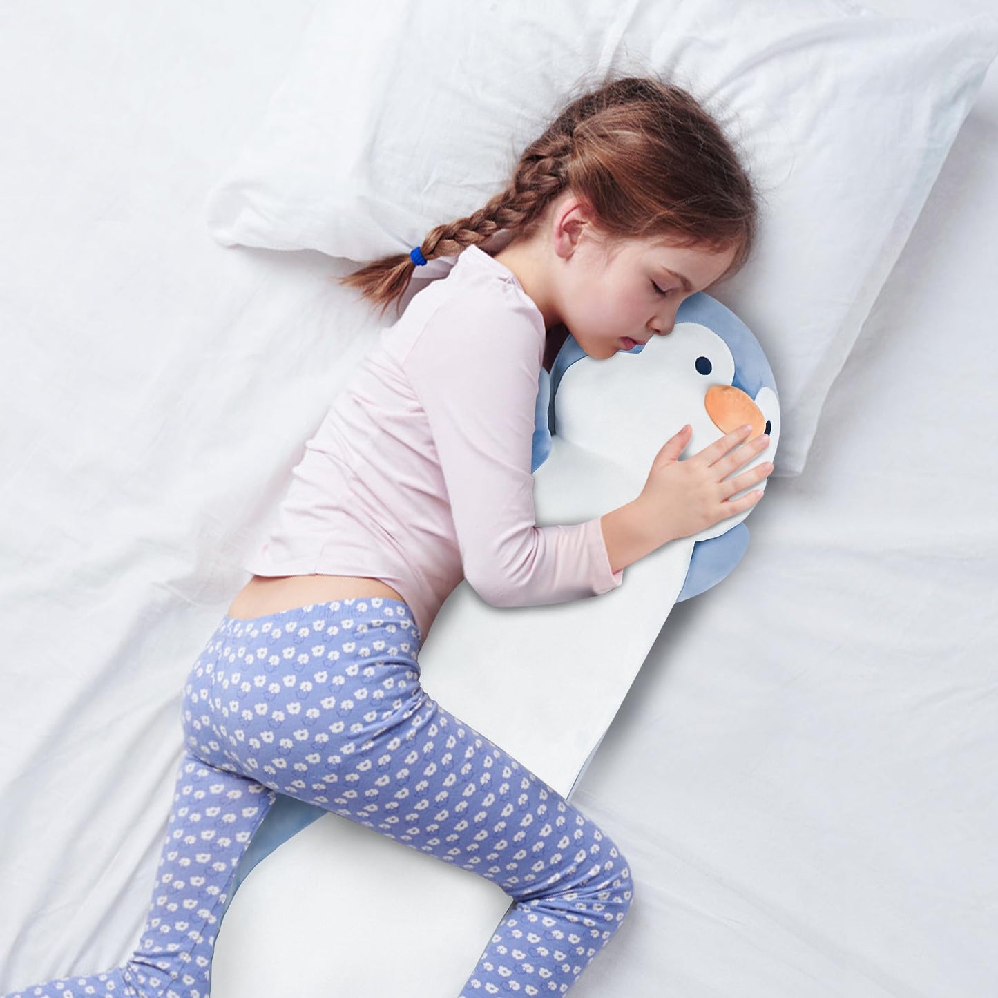 Dalmao 36-Inch Penguin Plush Pillow – Soft Jumbo Cuddle Toy for Kids & Adults