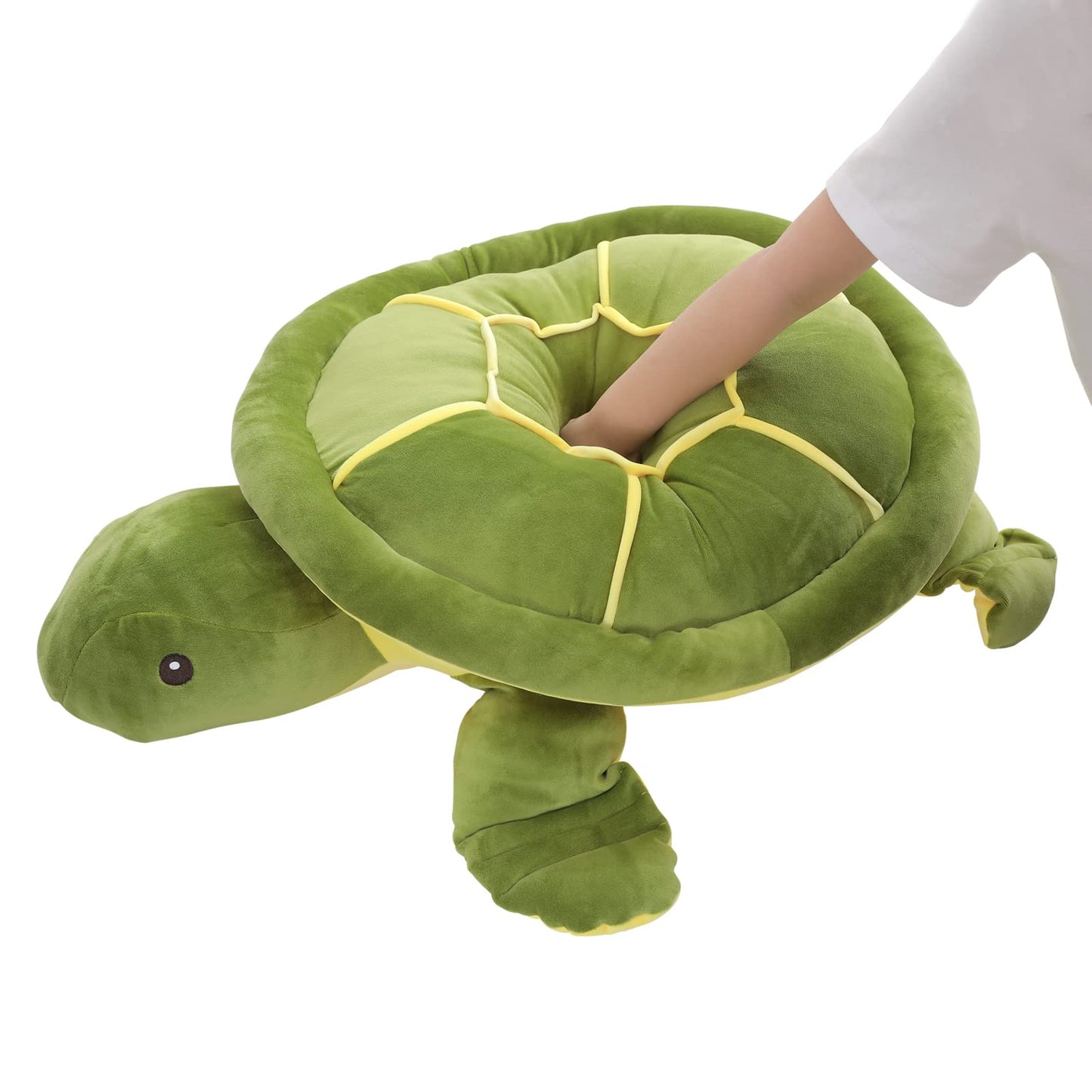 Dalmao 20-Inch Green Sea Turtle Plush — Soft Stuffed Toy & Body Pillow