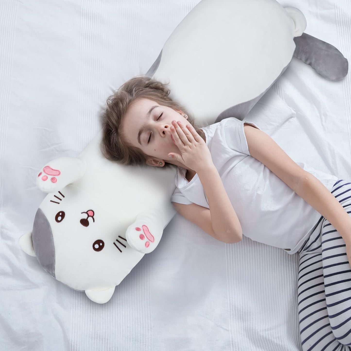 Dalmao 44-Inch Giant Cat Pillow – Jumbo Plush Cat Stuffed Animal for Kids & Adults | Soft Cuddle Toy