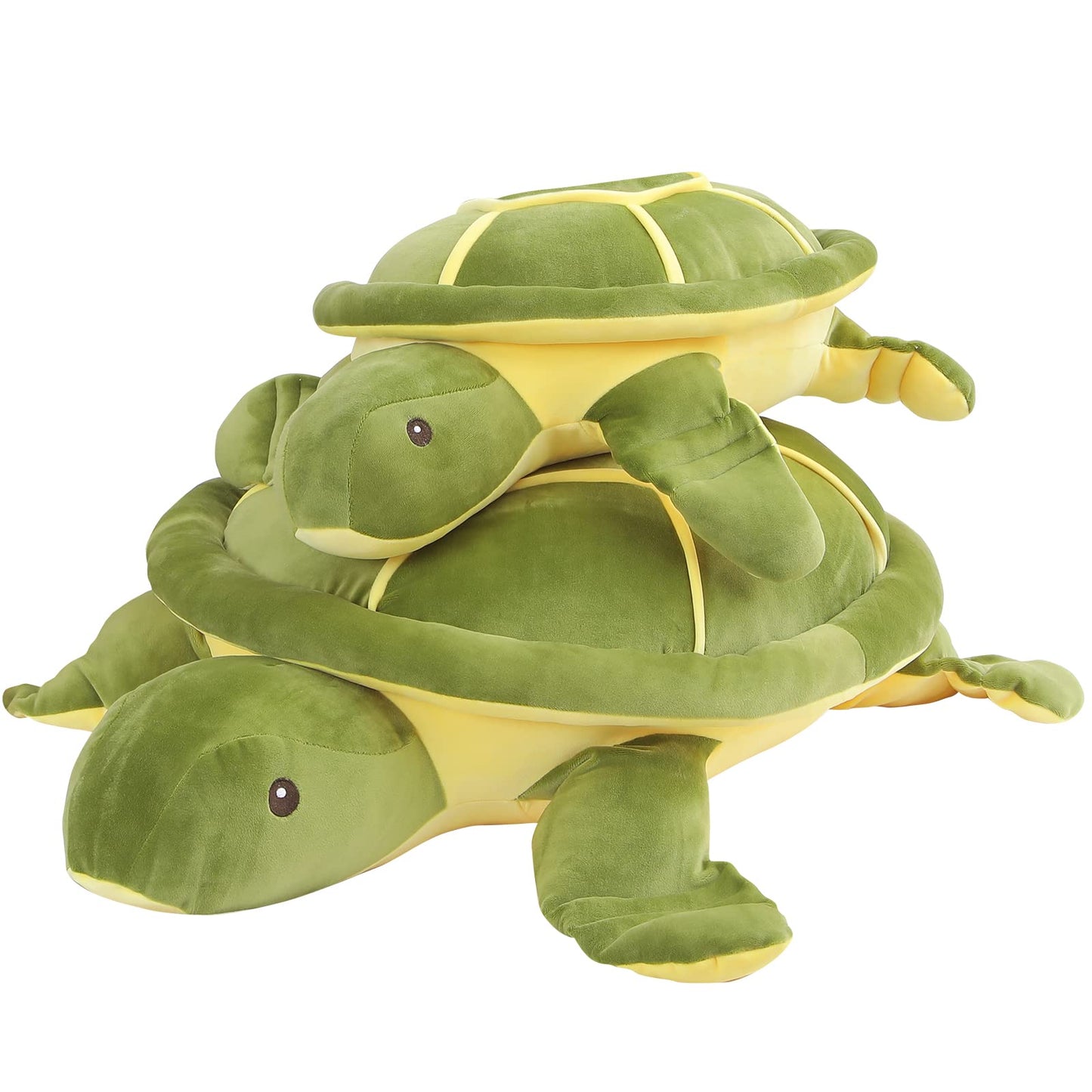Dalmao 20-Inch Green Sea Turtle Plush — Soft Stuffed Toy & Body Pillow