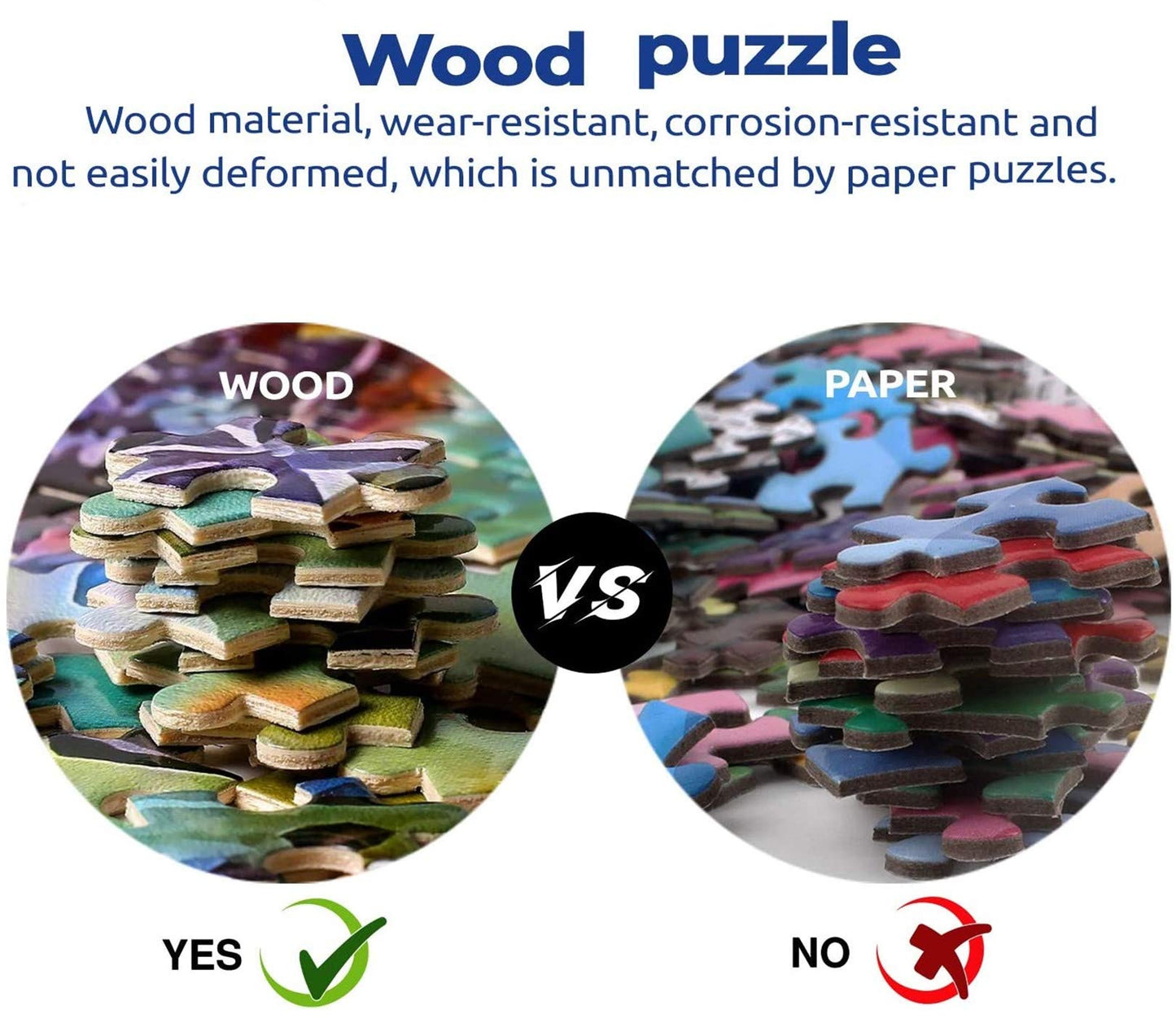 DALUOHAOQI 1000-Piece Wooden Puzzle – Hands-on Family Game & Decoration