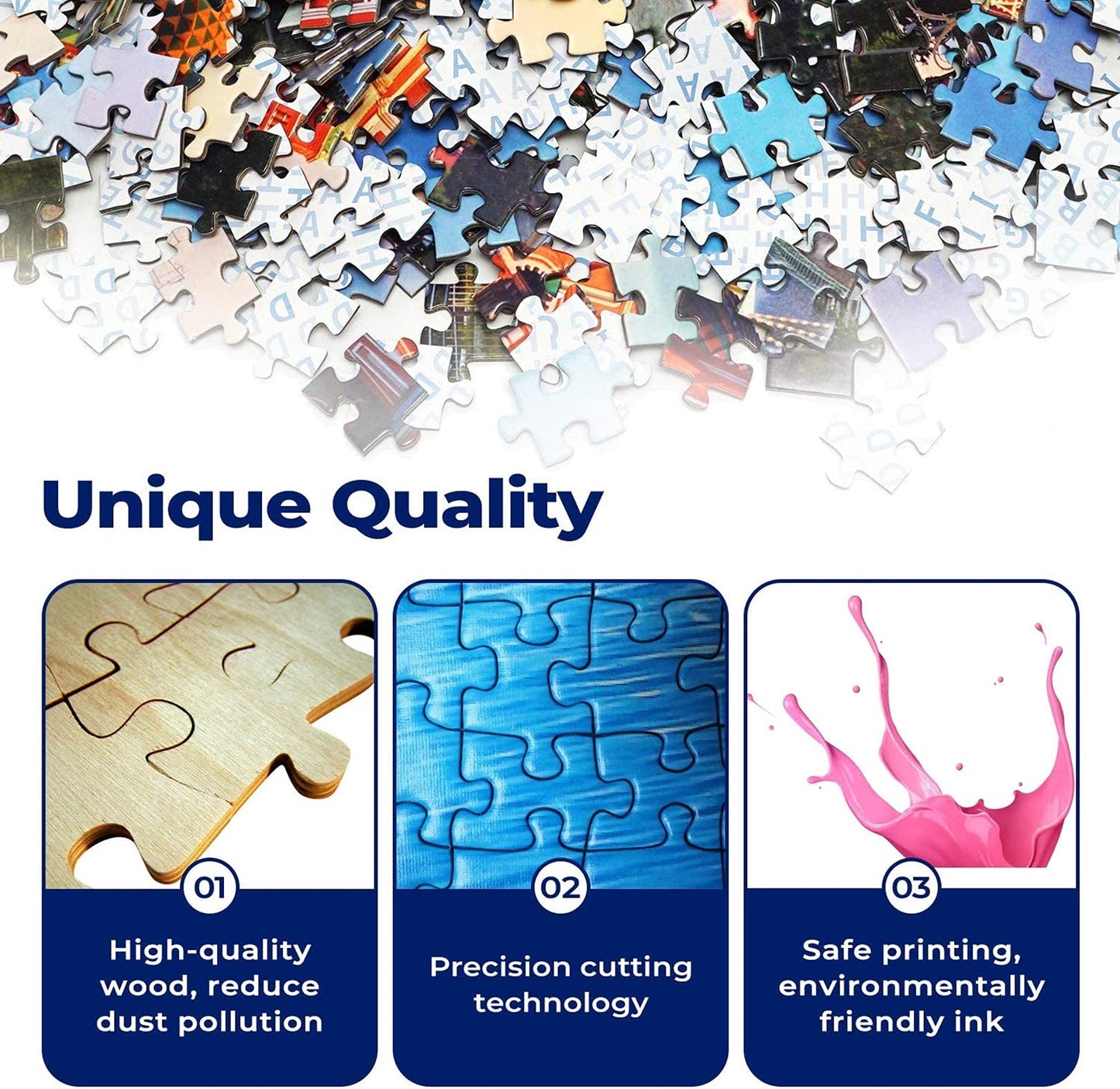 DALUOHAOQI 1000-Piece Wooden Puzzle – Hands-on Family Game & Decoration