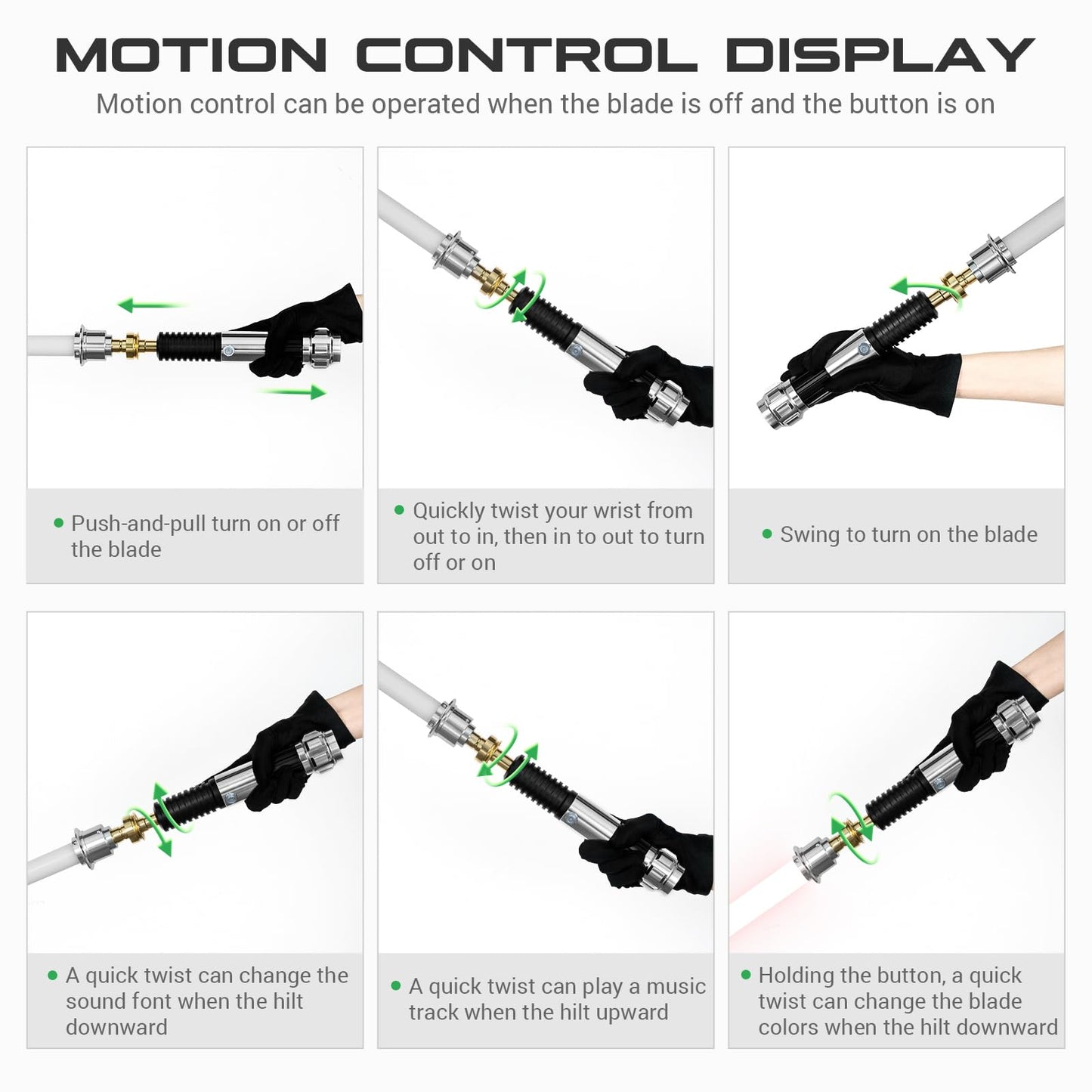 DAMIENSABER Upgrade Xenopixel 3.0 Light Saber – Motion Control, 34 Sound Fonts, Infinite RGB, Metal Hilt