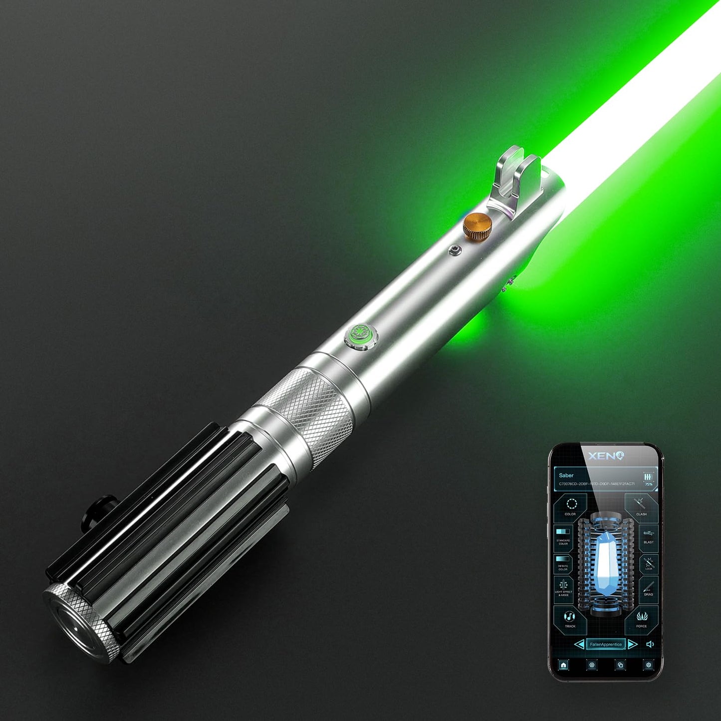 DAMIENSABER RGB V3 Smooth Swing Light Saber | 16 Sound Fonts, Motion Control, Infinite Color