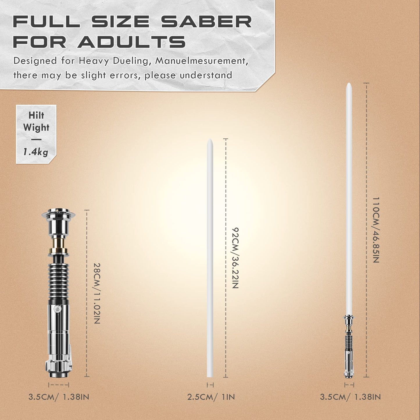 DAMIENSABER RGB3.0 Upgrade – Smooth Swing Light Saber, 16 Fonts, Infinite Color