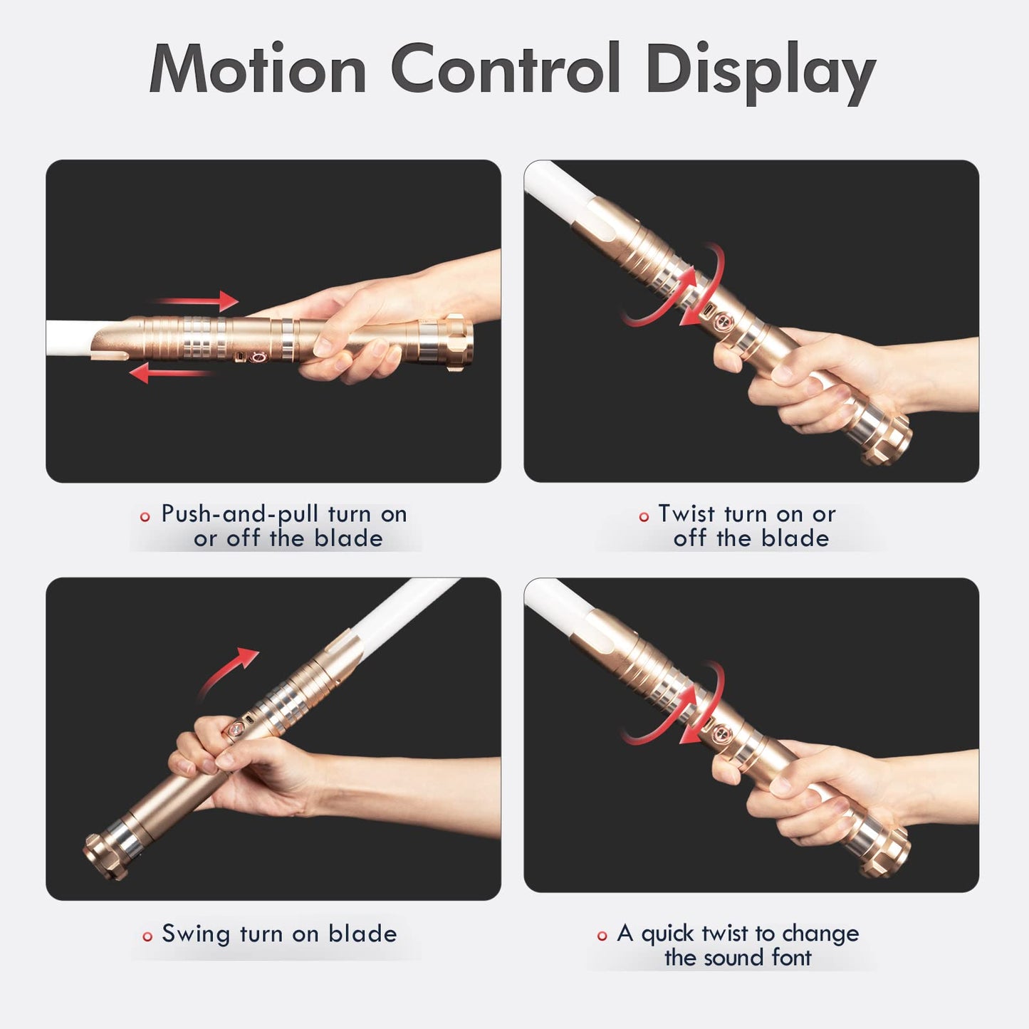DAMIENSABER Upgrade RGB3.0 Smooth Swing Light Saber – Motion Control, 16 Sound Fonts, Infinite Color