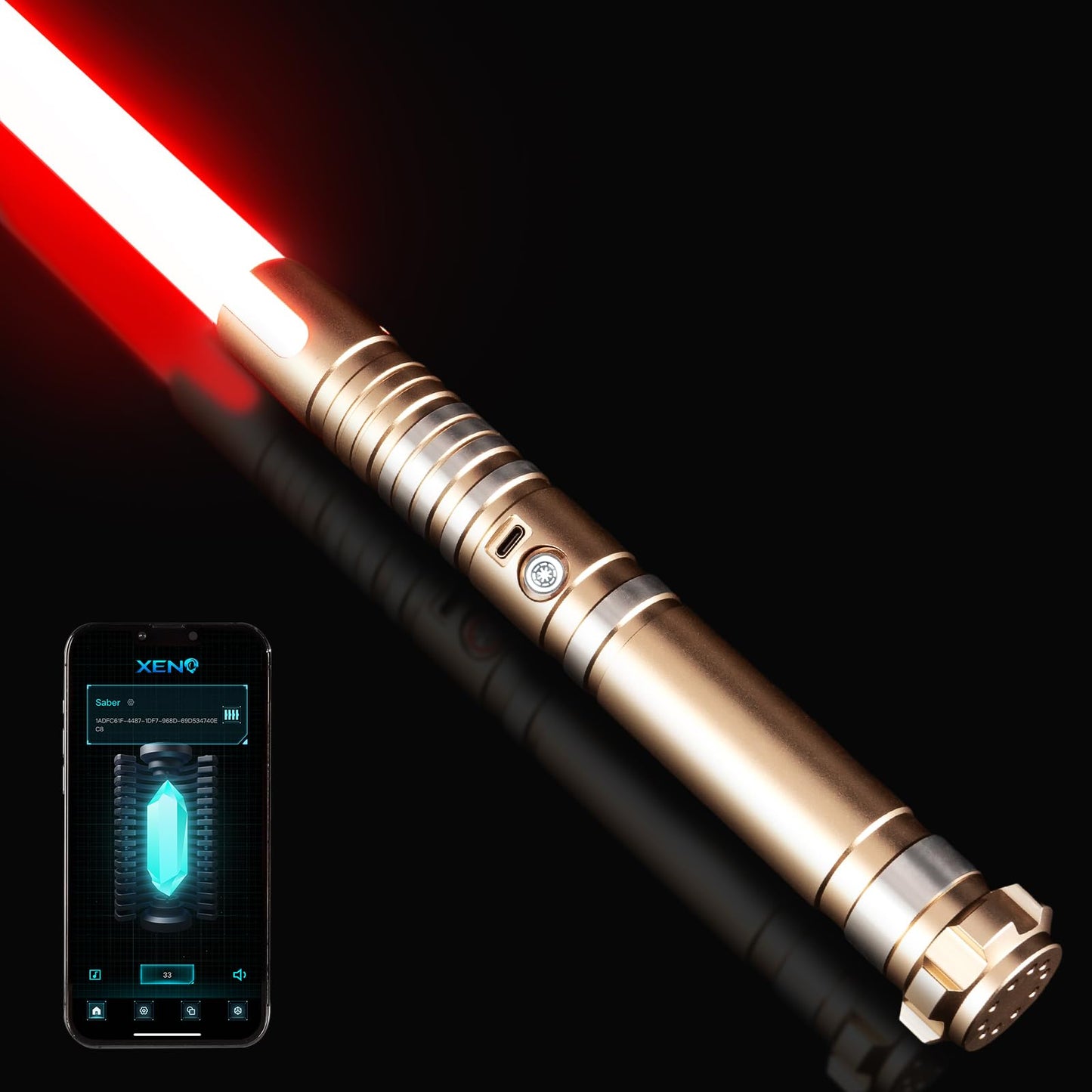 DAMIENSABER Upgrade RGB3.0 Smooth Swing Light Saber – Motion Control, 16 Sound Fonts, Infinite Color