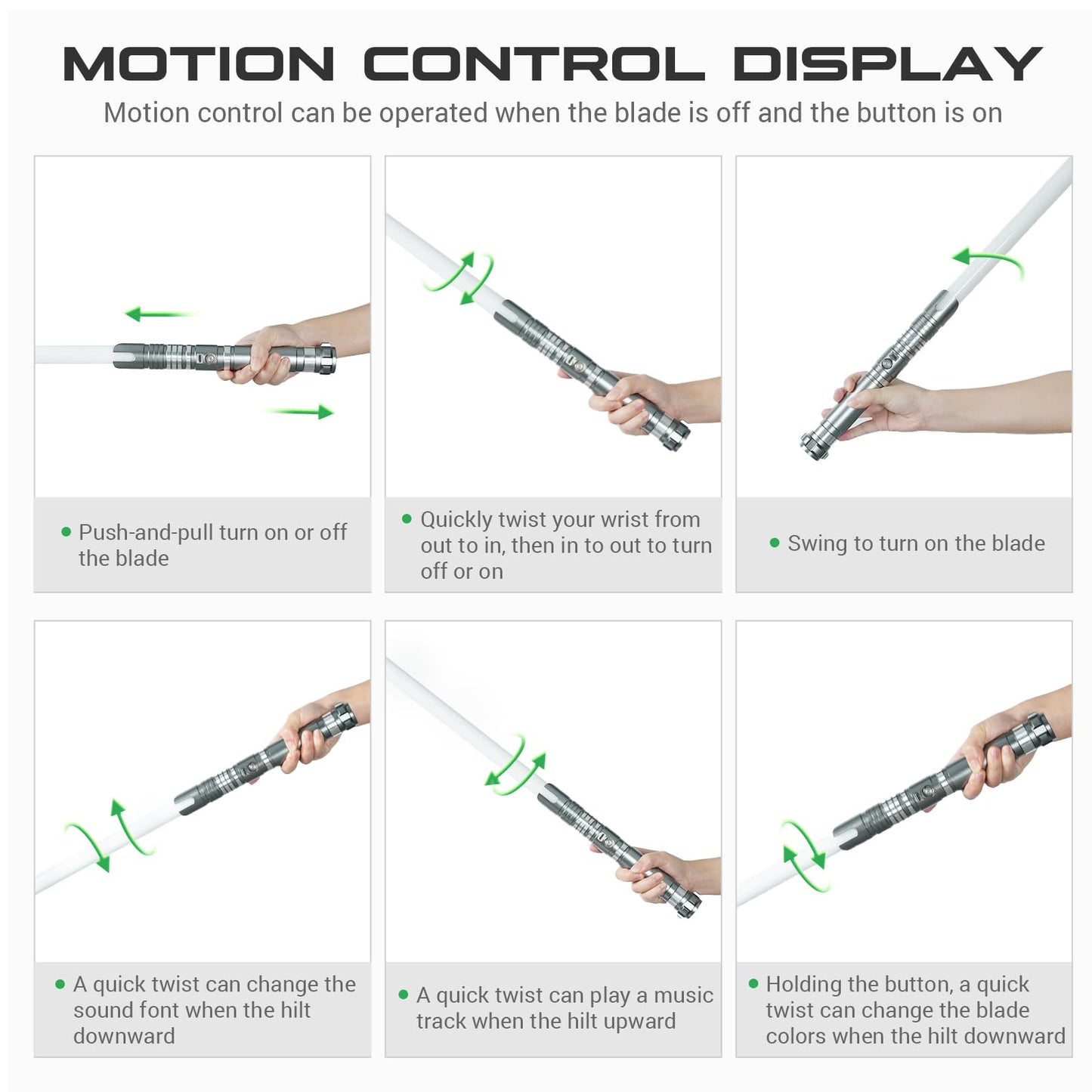DAMIENSABER Xenopixel 3.0 Motion Control Light Saber – 34 Sounds, Infinite Color, Metal Hilt