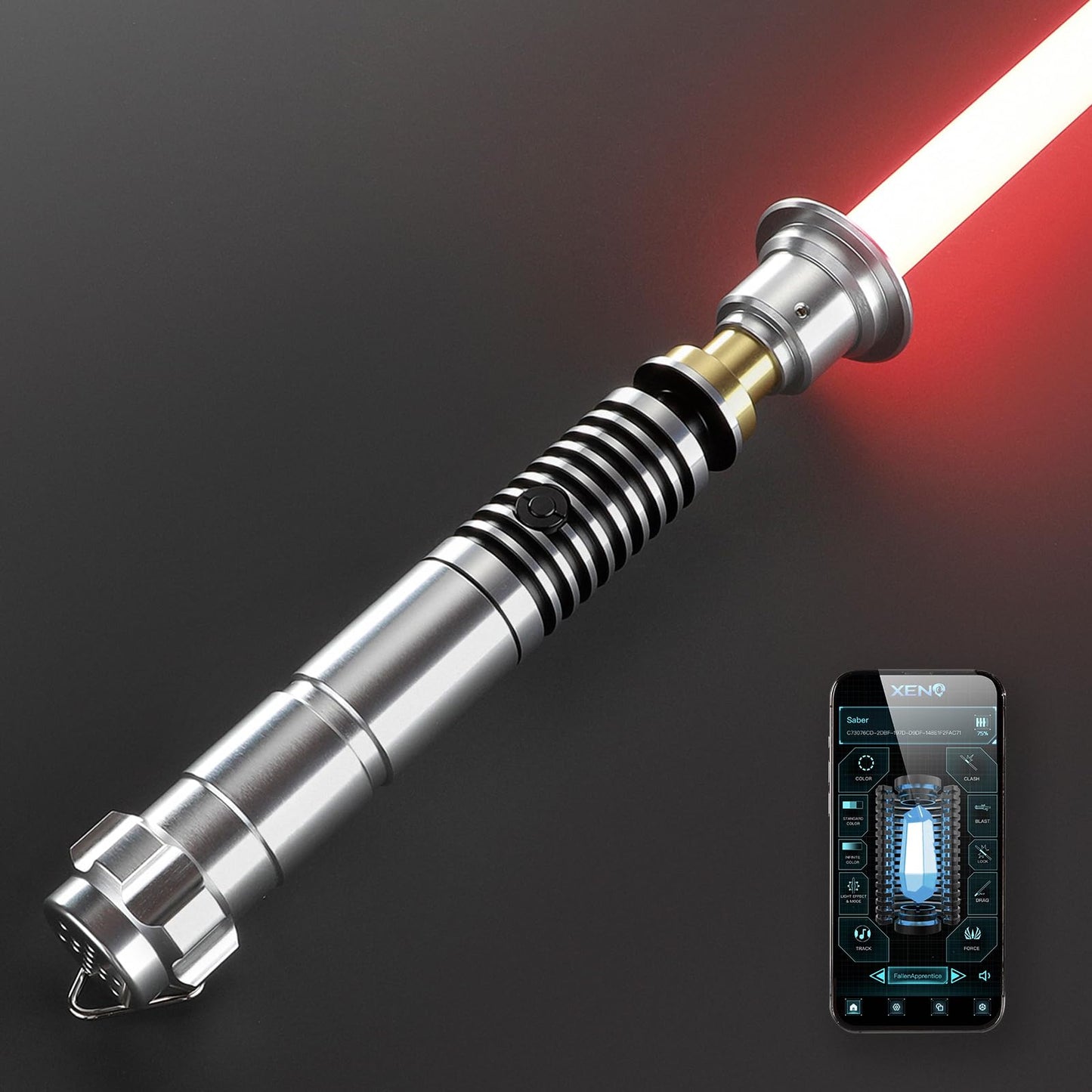 DAMIENSABER Xenopixel V3 Motion Control Light Saber – 34 Sound Fonts, Infinite Color, Rechargeable