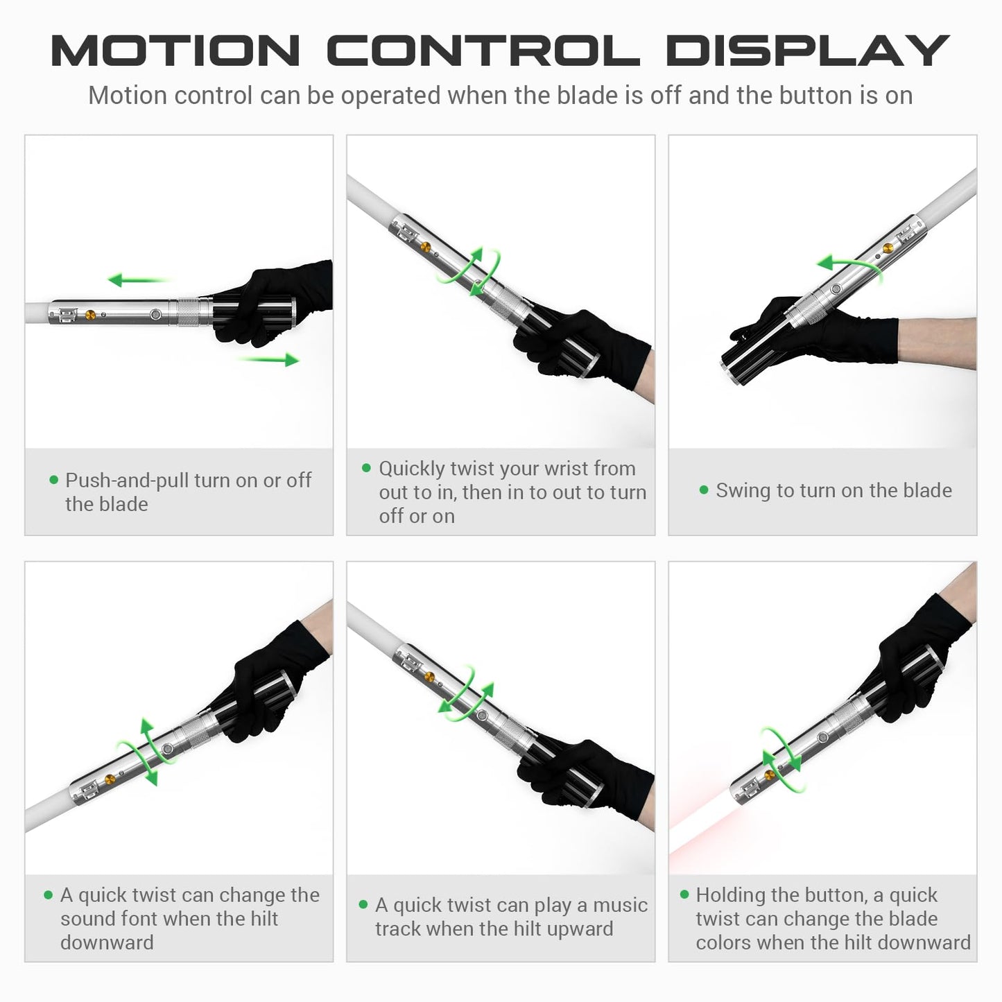 DAMIENSABER Xenopixel V3 Motion Control Light Saber – 34 Sound Fonts, Infinite Color, Rechargeable Hilt